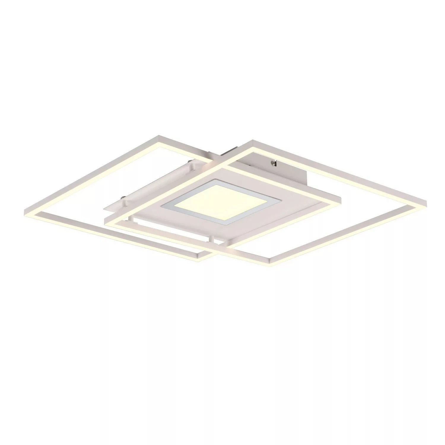 Trio LED-Deckenleuchte Via 1-flammig Weiß Matt 50 cm x 50 cm günstig online kaufen