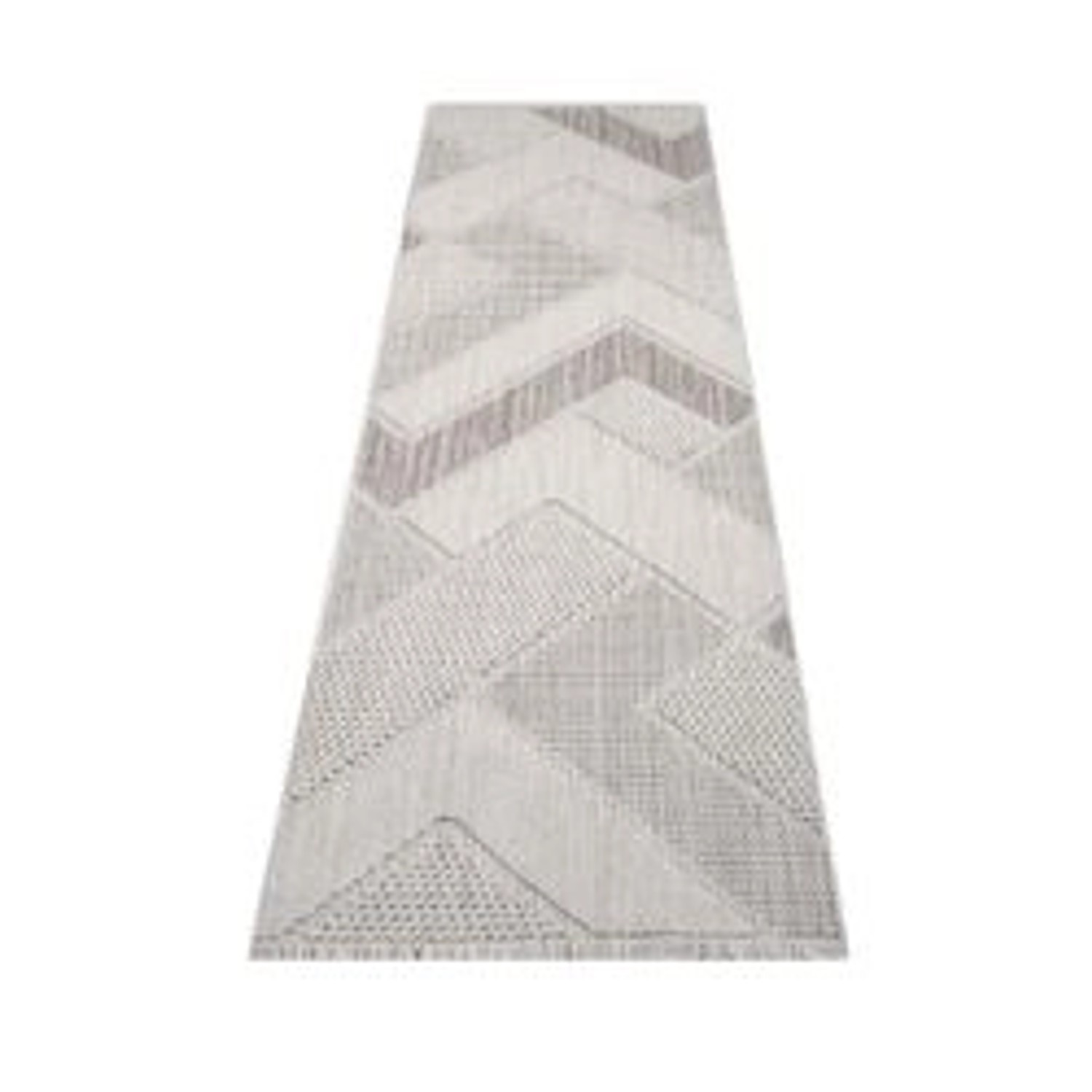 payé Teppich Linda 77 Kurzflor 80x300 cm Terra Geo-Muster günstig online kaufen