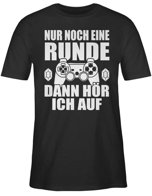 Shirtracer T-Shirt Nur noch eine Runde dann hör ich auf Nerd Geschenke günstig online kaufen