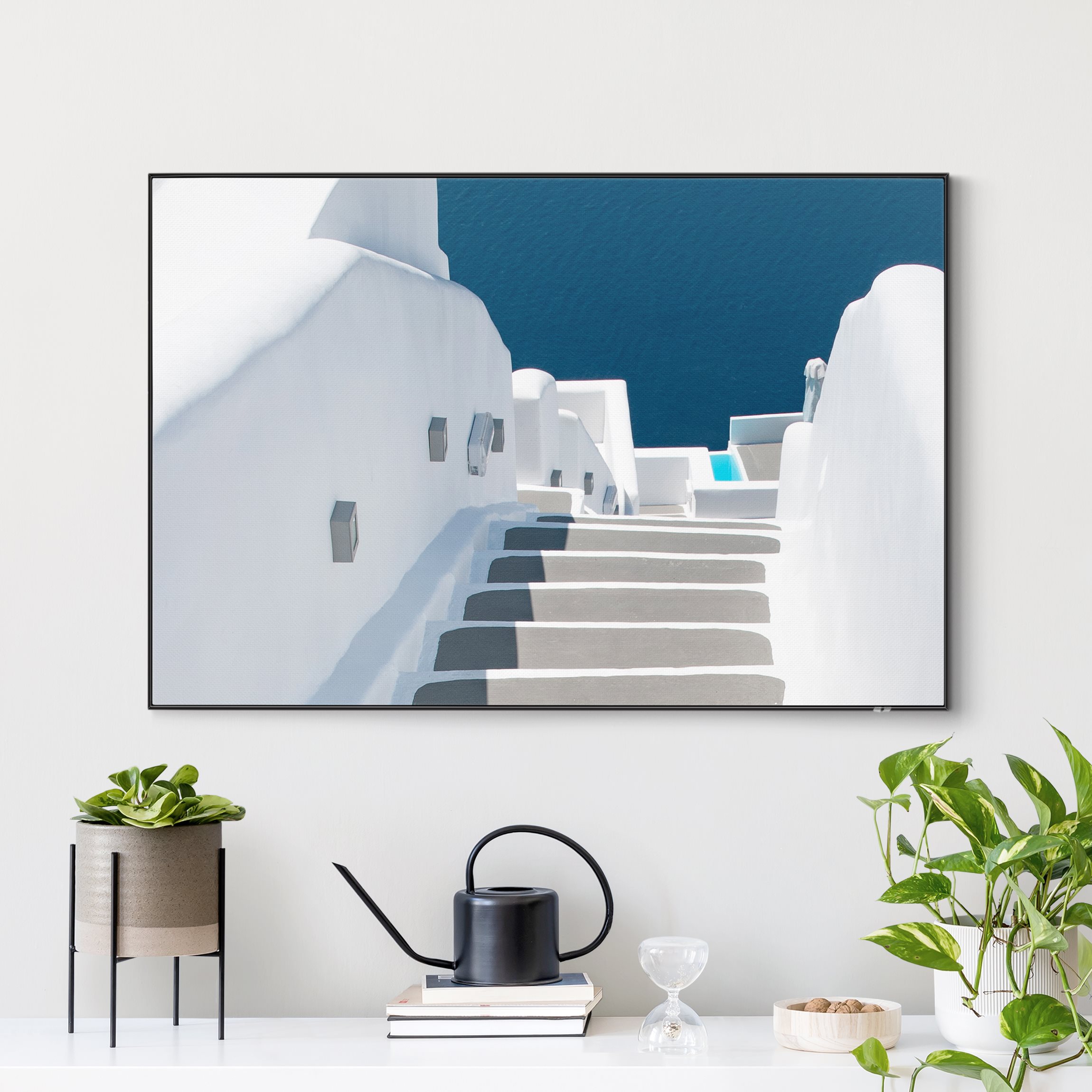 Wechselbild Santorinis Treppe ins Meer günstig online kaufen