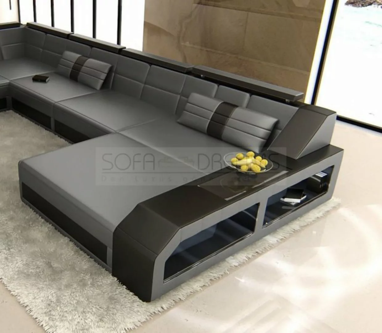 Sofa Dreams Ecksofa Ledercouch Sofa Leder Arezzo L Form Ledersofa, Couch, m günstig online kaufen