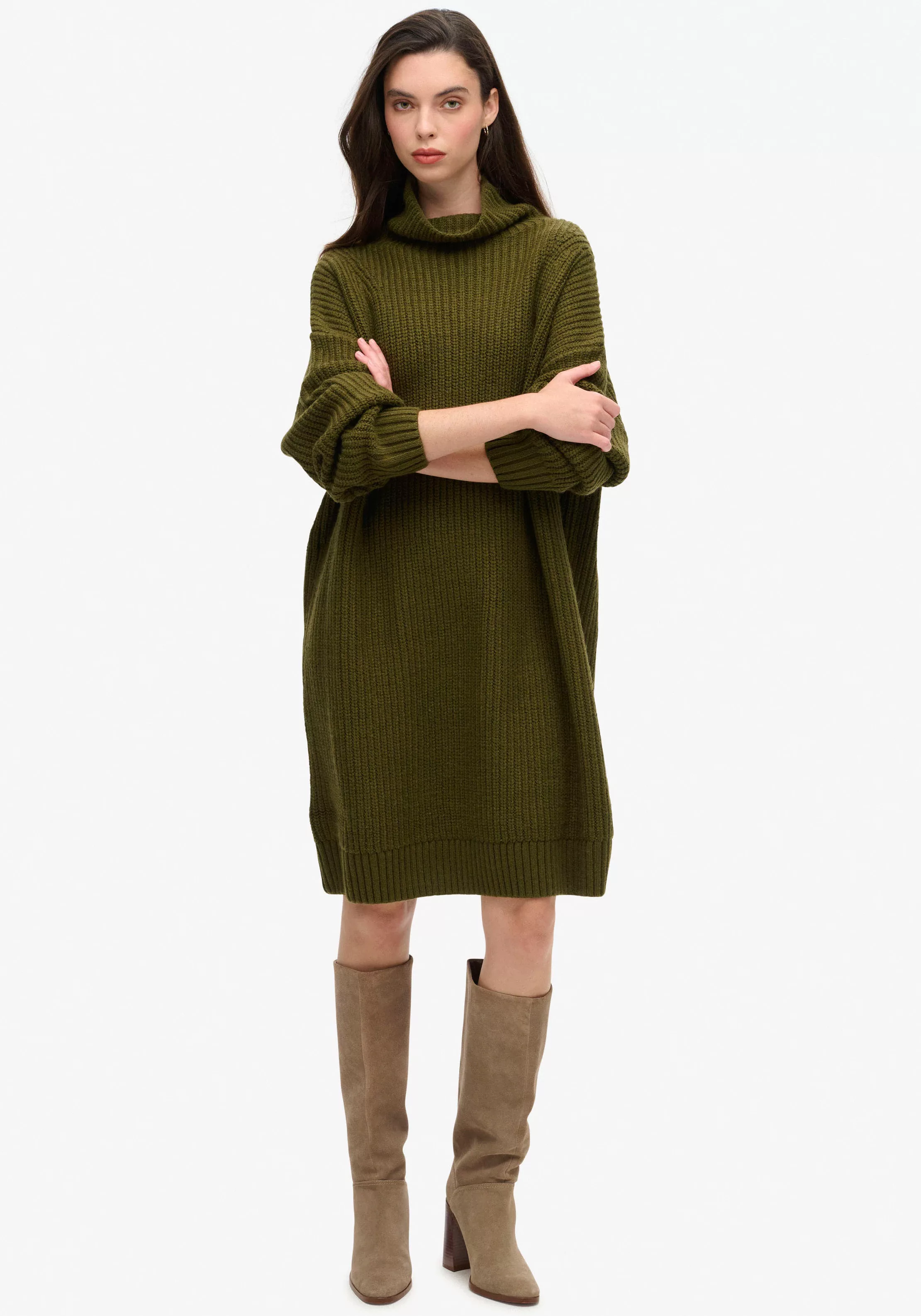 Superdry Jerseykleid CHUNKY RIB KNIT JUMPER DRESS günstig online kaufen