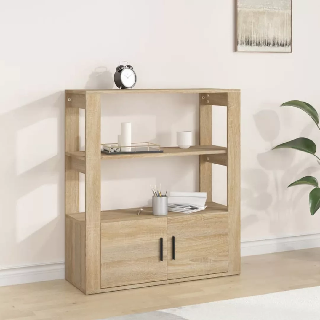 Vidaxl Sideboard Sonoma-eiche 80x30x90 Cm Holzwerkstoff günstig online kaufen