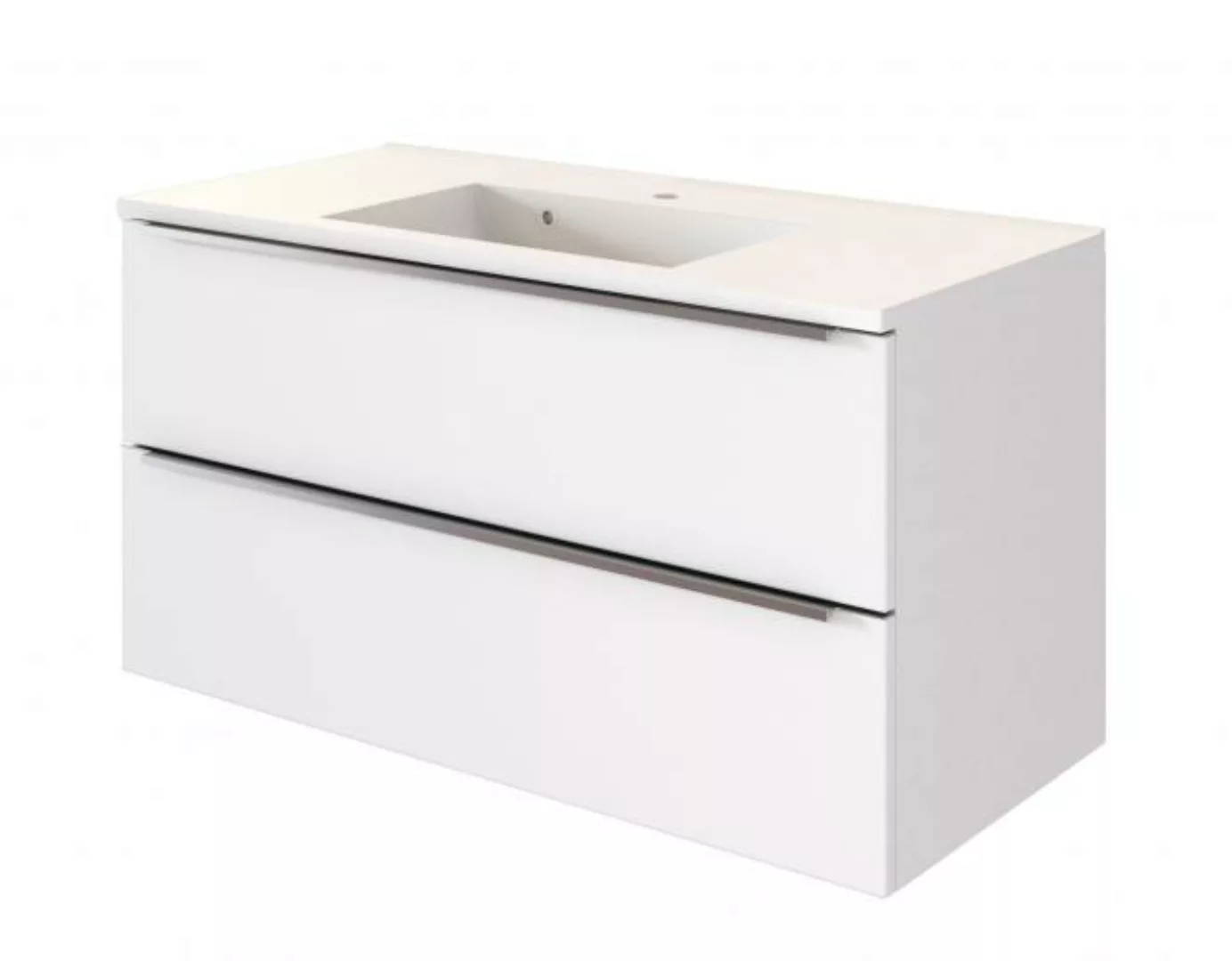 Waschtisch 100 GARDA von Held Möbel Weiß matt günstig online kaufen
