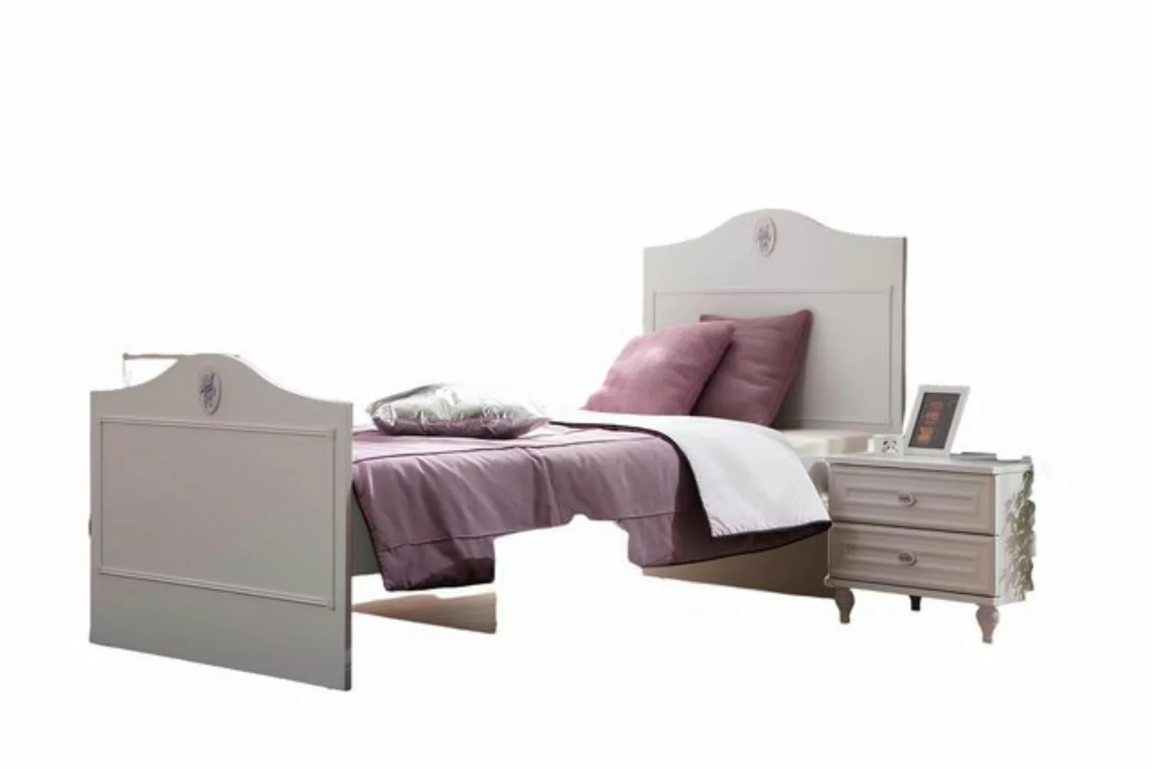 Xlmoebel Bett Neu Jugendbett für Kinderzimmer in modernem Weiß und (Bett), günstig online kaufen