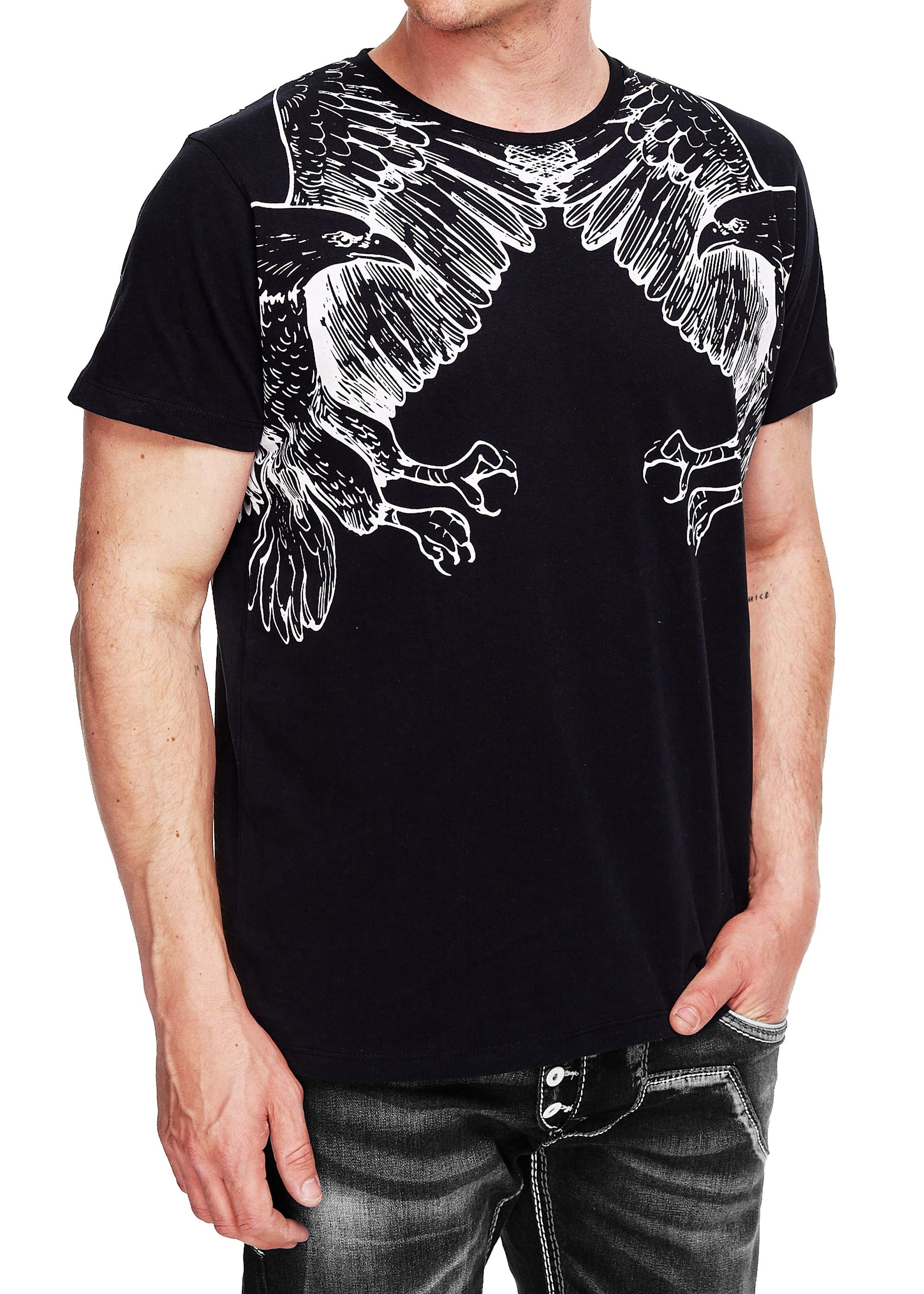 R-NEAL T-Shirt T-Shirt Washed Streetwear Printed günstig online kaufen