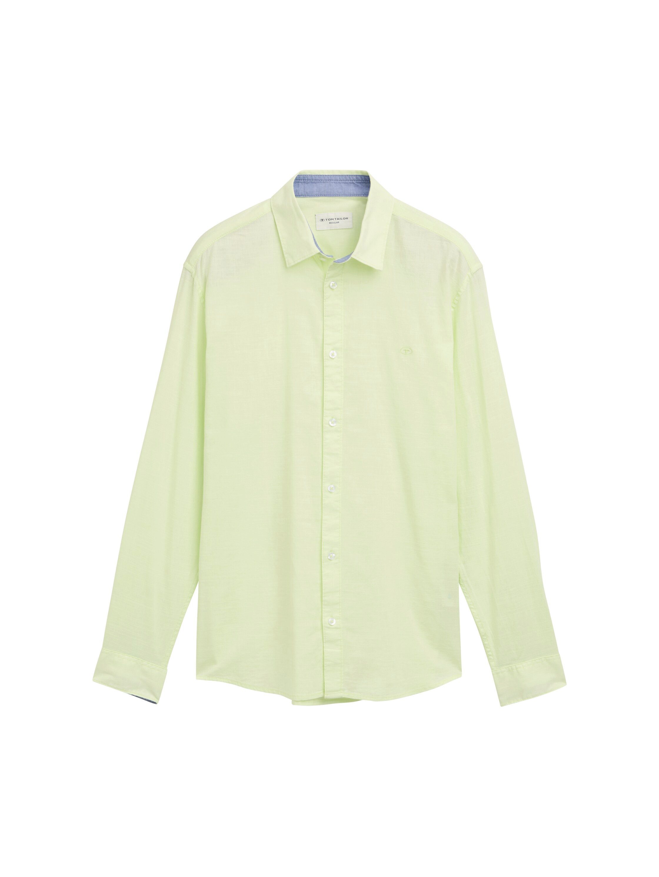 TOM TAILOR Langarmhemd Regular Fit Chambray günstig online kaufen