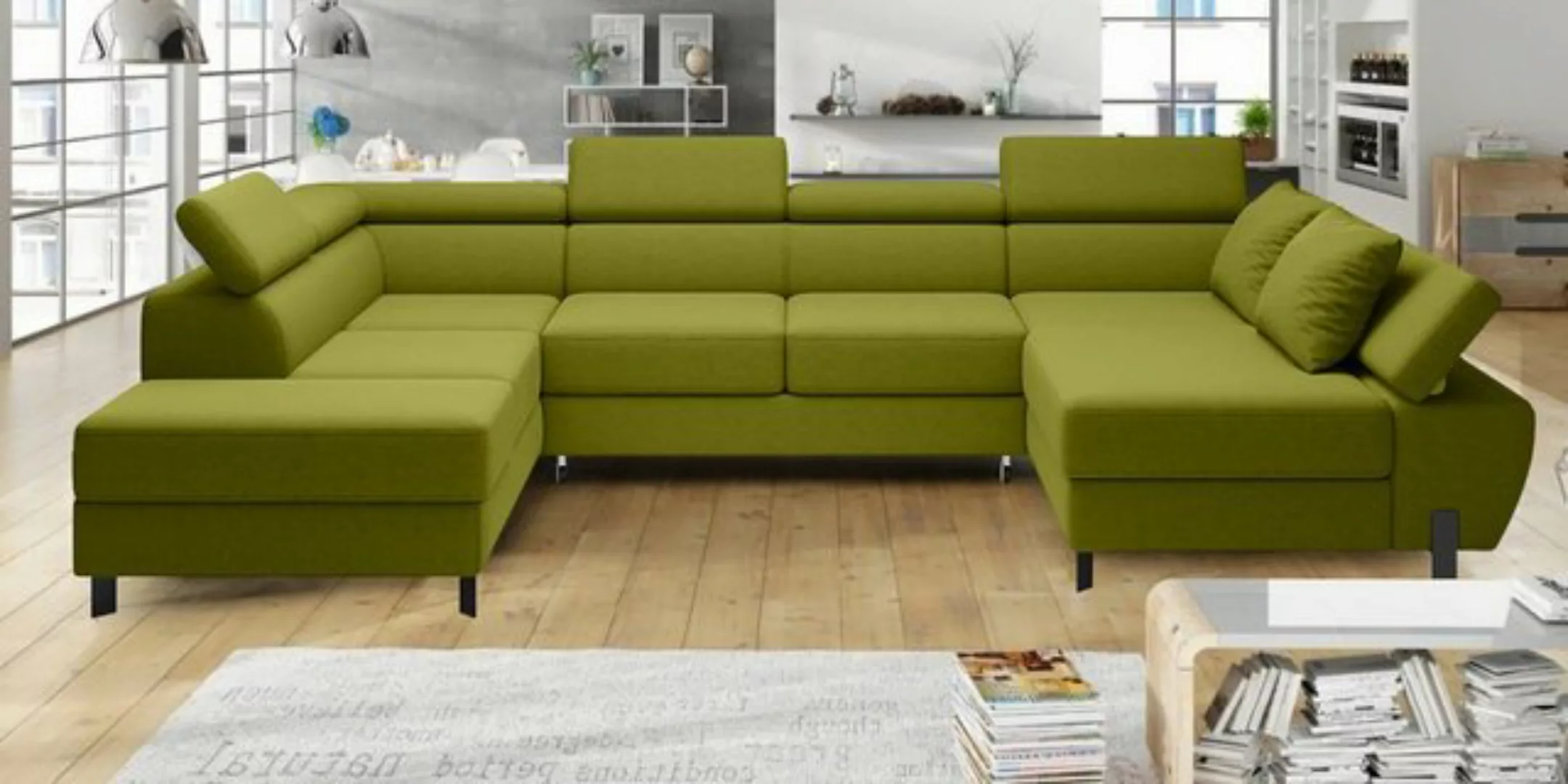 Stylefy Wohnlandschaft Molinardi XL, Sofa, U-Form, Ottomane links oder rech günstig online kaufen