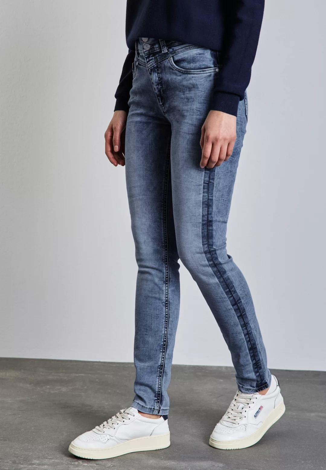 STREET ONE Slim-fit-Jeans, Middle Waist günstig online kaufen