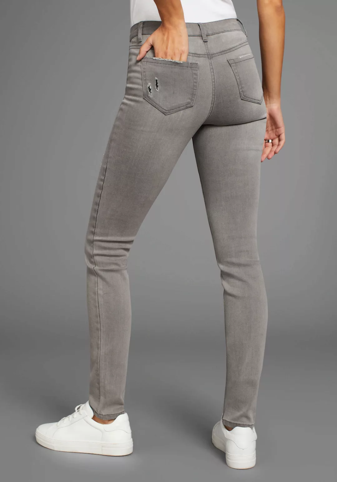 Arizona Skinny-fit-Jeans "Ultra-Stretch", Mid Waist günstig online kaufen