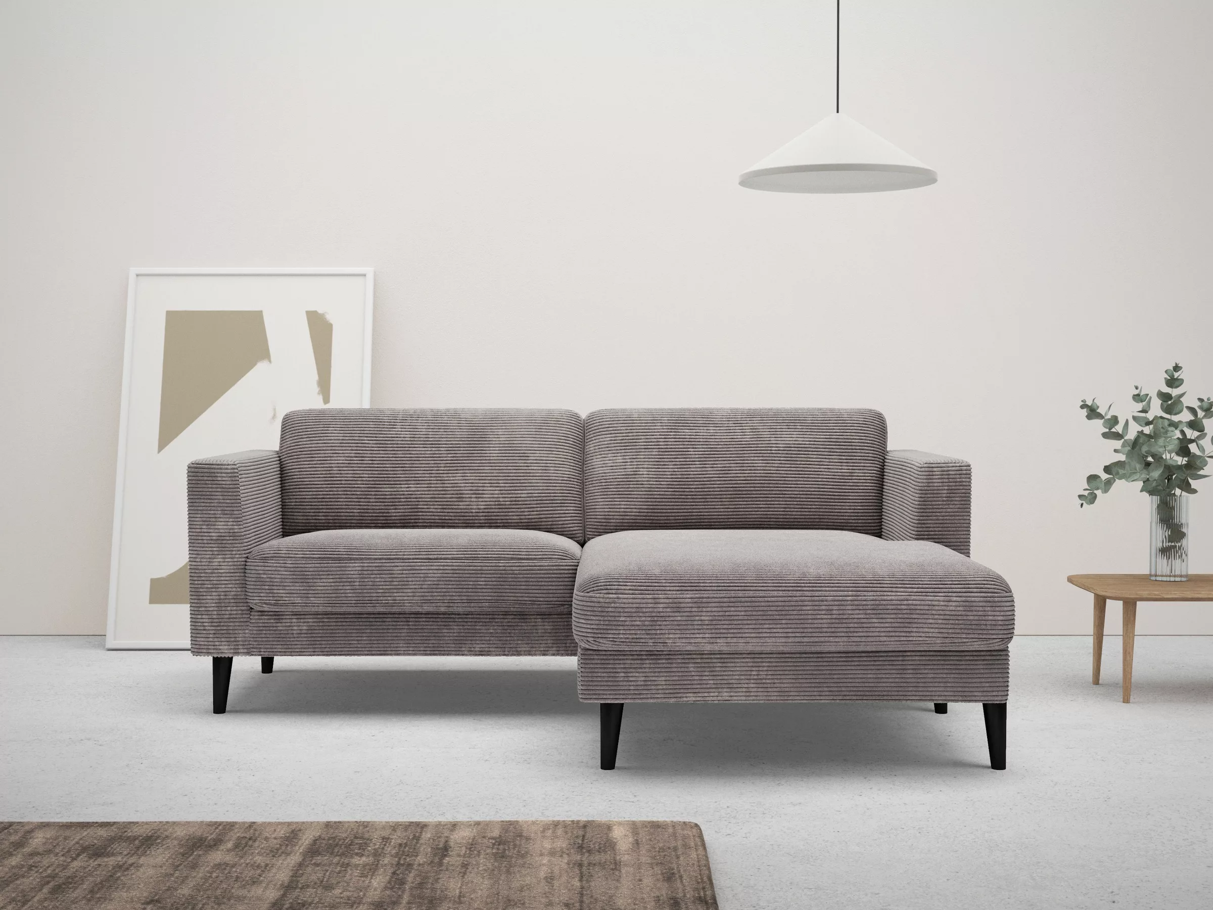 Home affaire Ecksofa "Amancey, L-Form, Cord oder weicher wasserabweisender günstig online kaufen