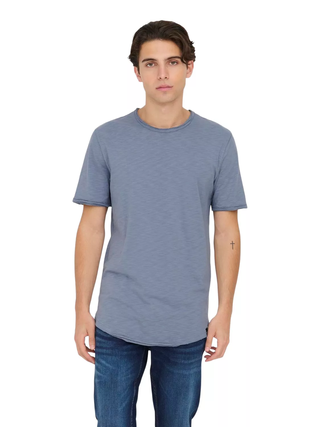 Only & Sons Herren Rundhals T-Shirt ONSBENNE LONGY - Regular Fit günstig online kaufen