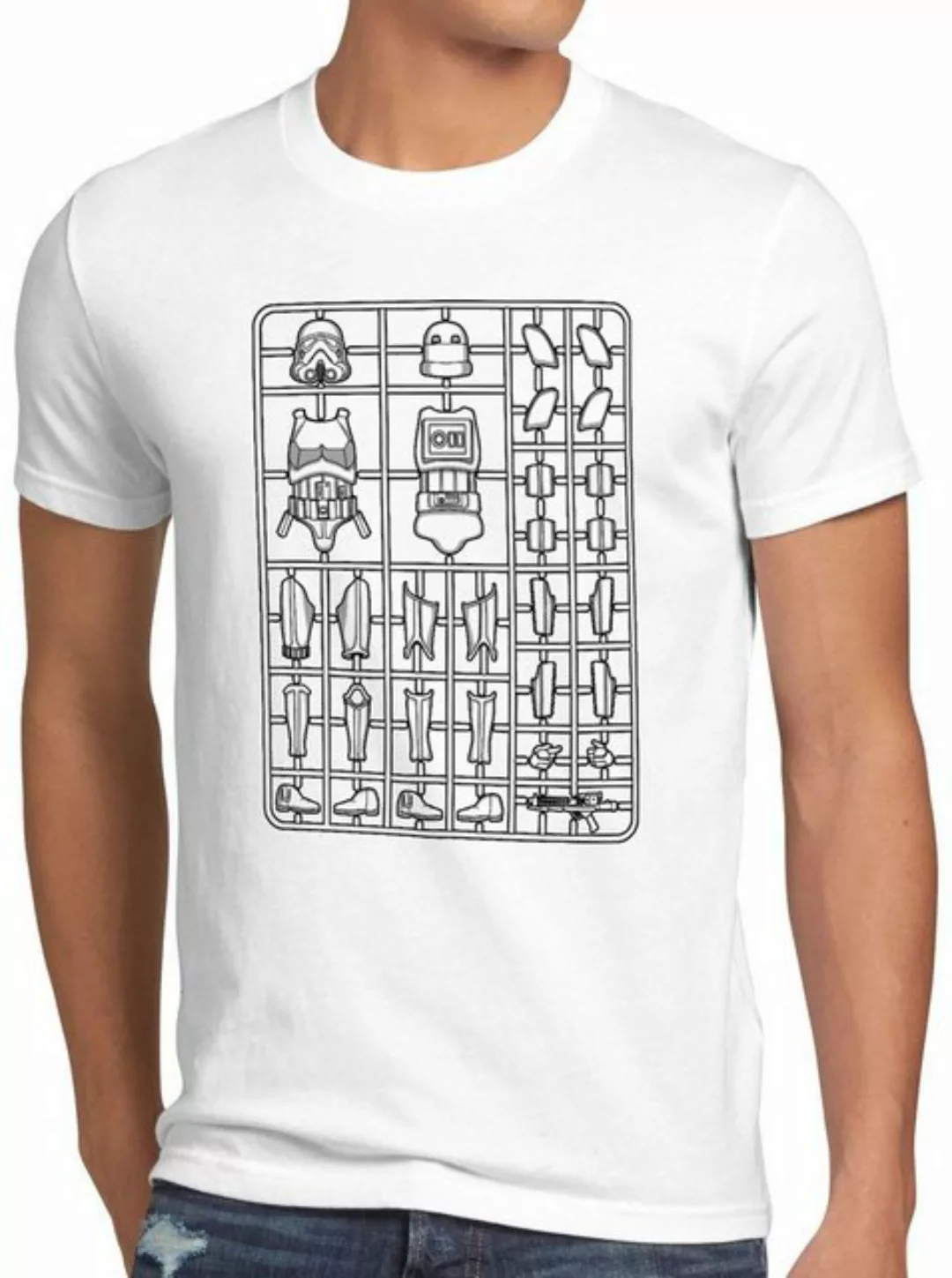 style3 Print-Shirt Herren T-Shirt Stormtrooper Bausatz imperium sturmtruppe günstig online kaufen