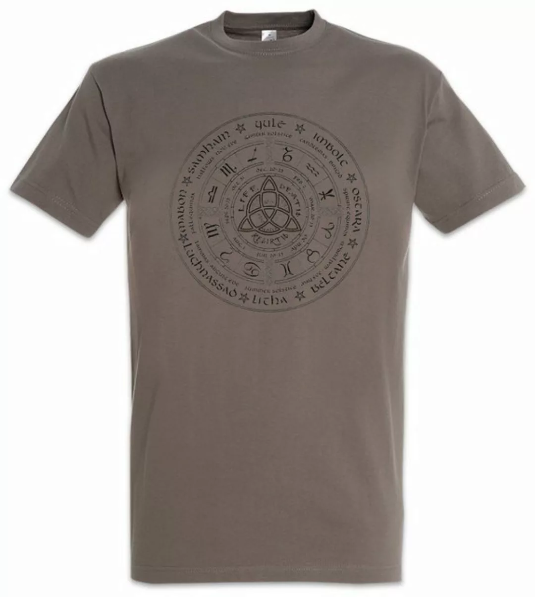 Urban Backwoods Print-Shirt Wheel Of The Year Cthulhu Herren T-Shirt Lovecr günstig online kaufen