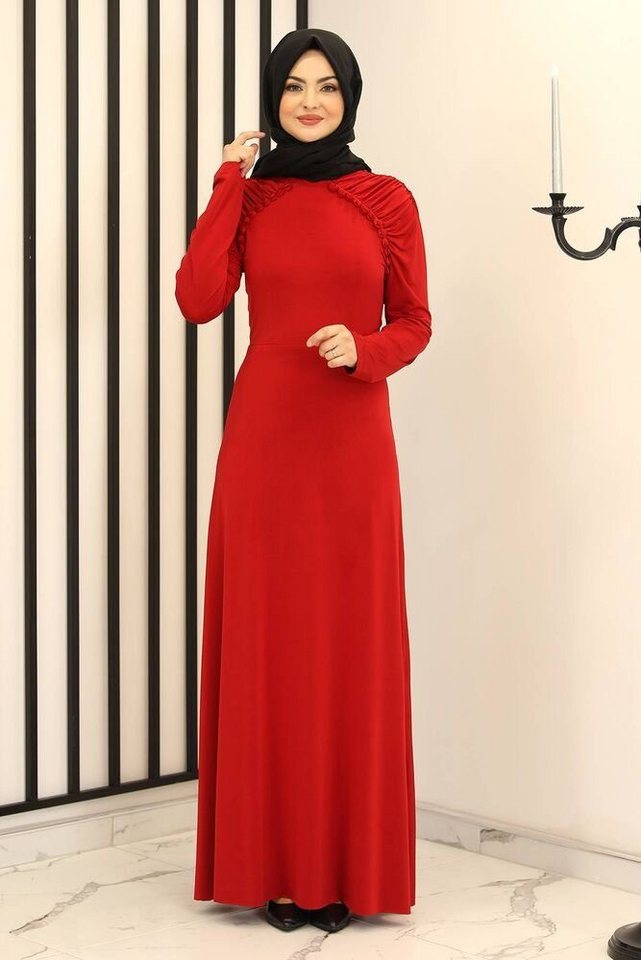 fashionshowcase Abendkleid Damen Maxikleid Hijab Kleid mit Raglanärmeln - M günstig online kaufen