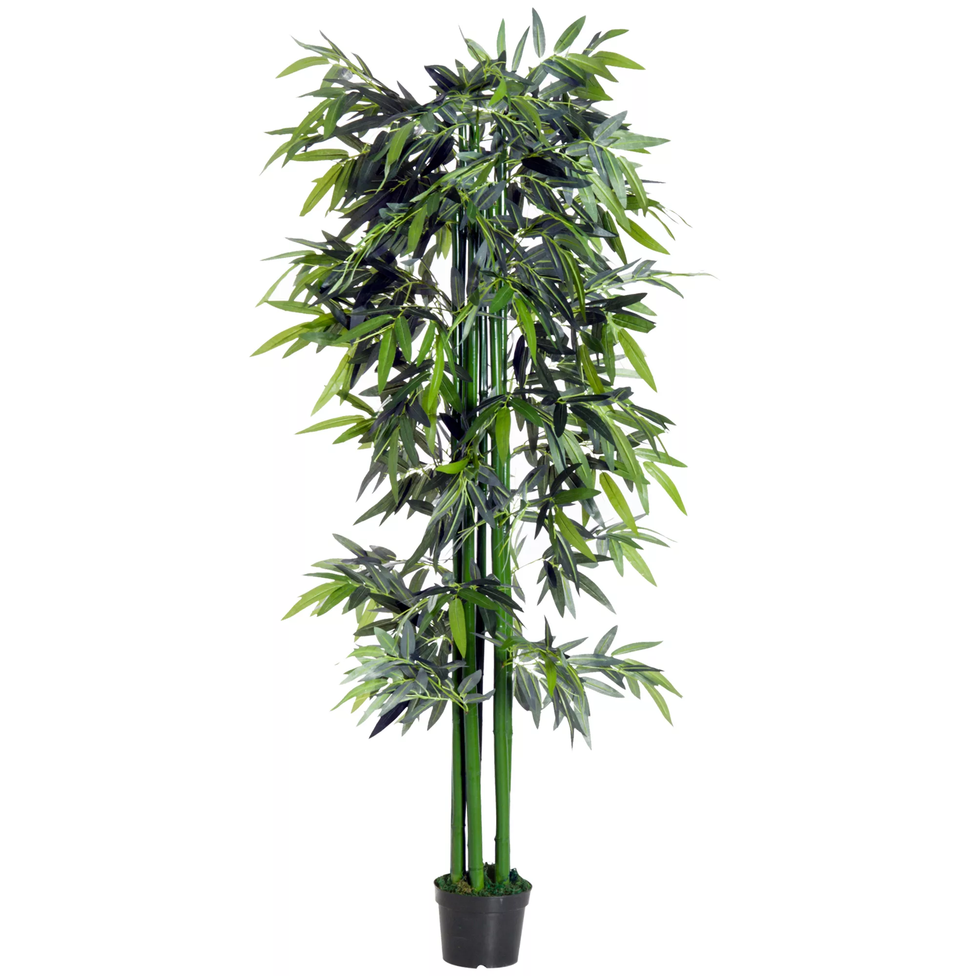 Outsunny Künstliche Pflanze, 180 cm Kunstpflanze, Künstlicher Bambusbaum, K günstig online kaufen