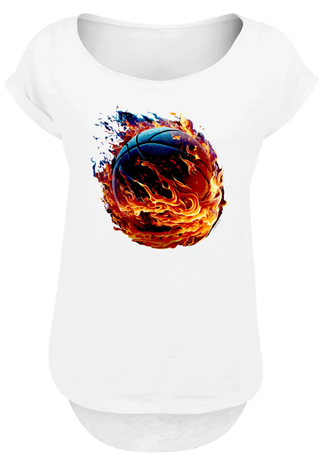 F4NT4STIC T-Shirt "Basketball On Fire Sport LONG", Print günstig online kaufen