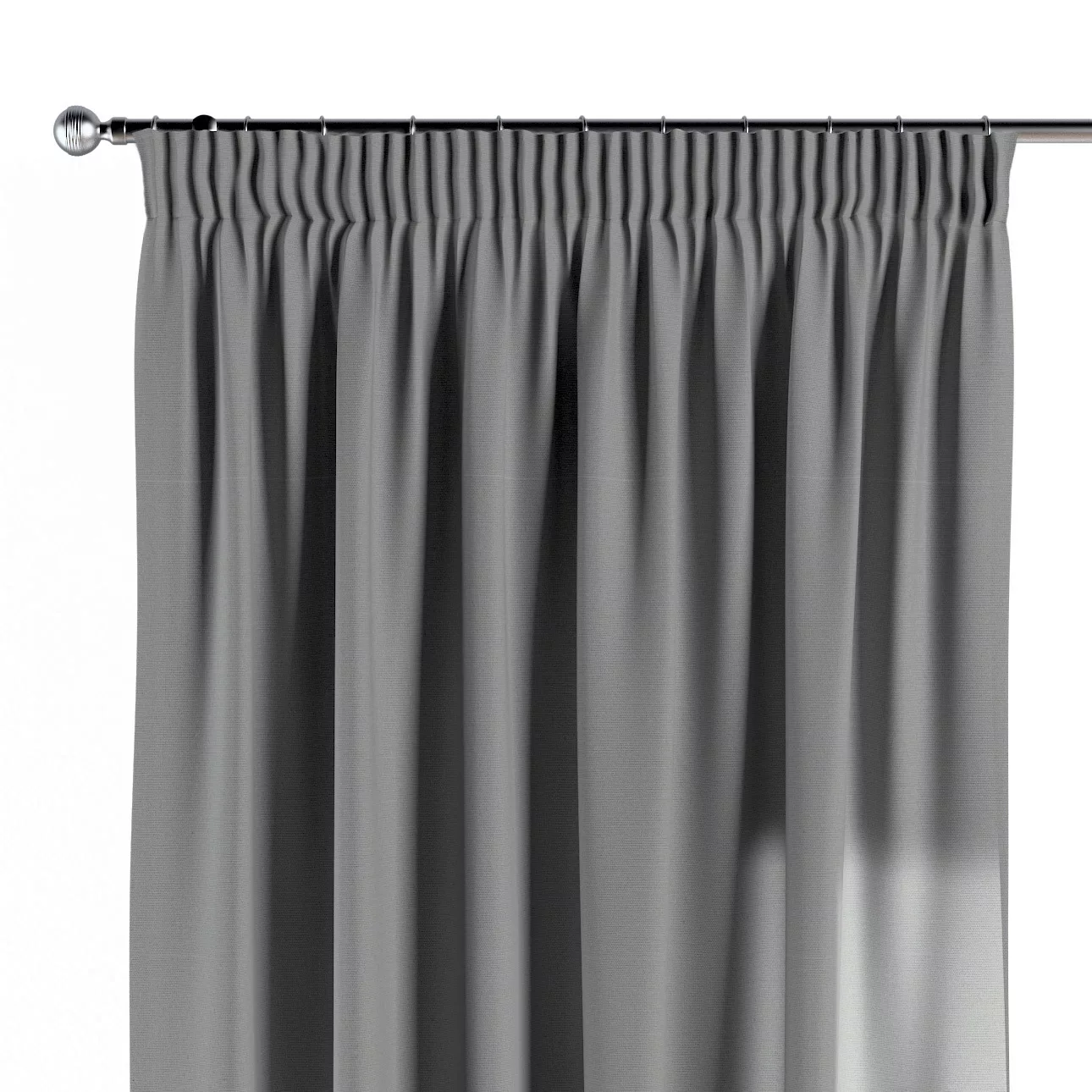 Vorhang mit Kräuselband, grau, Loneta (133-24) günstig online kaufen