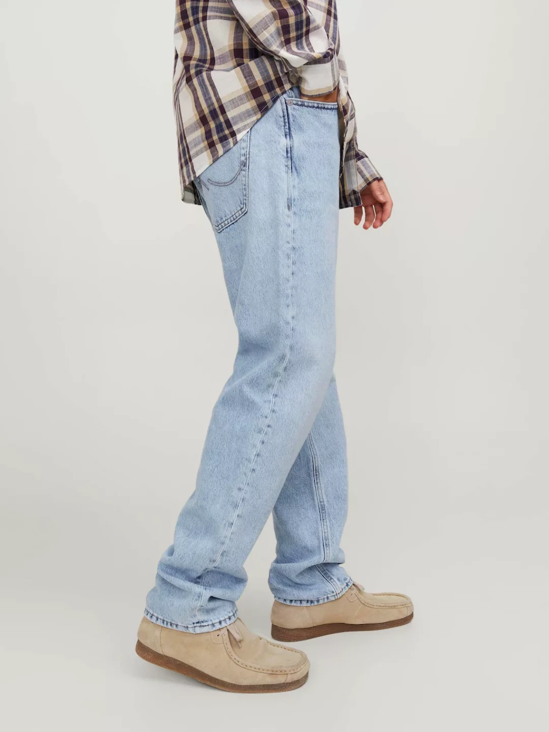 Jack & Jones Regular-fit-Jeans Regular Denim Jeans Basic Design Hose Cotton günstig online kaufen