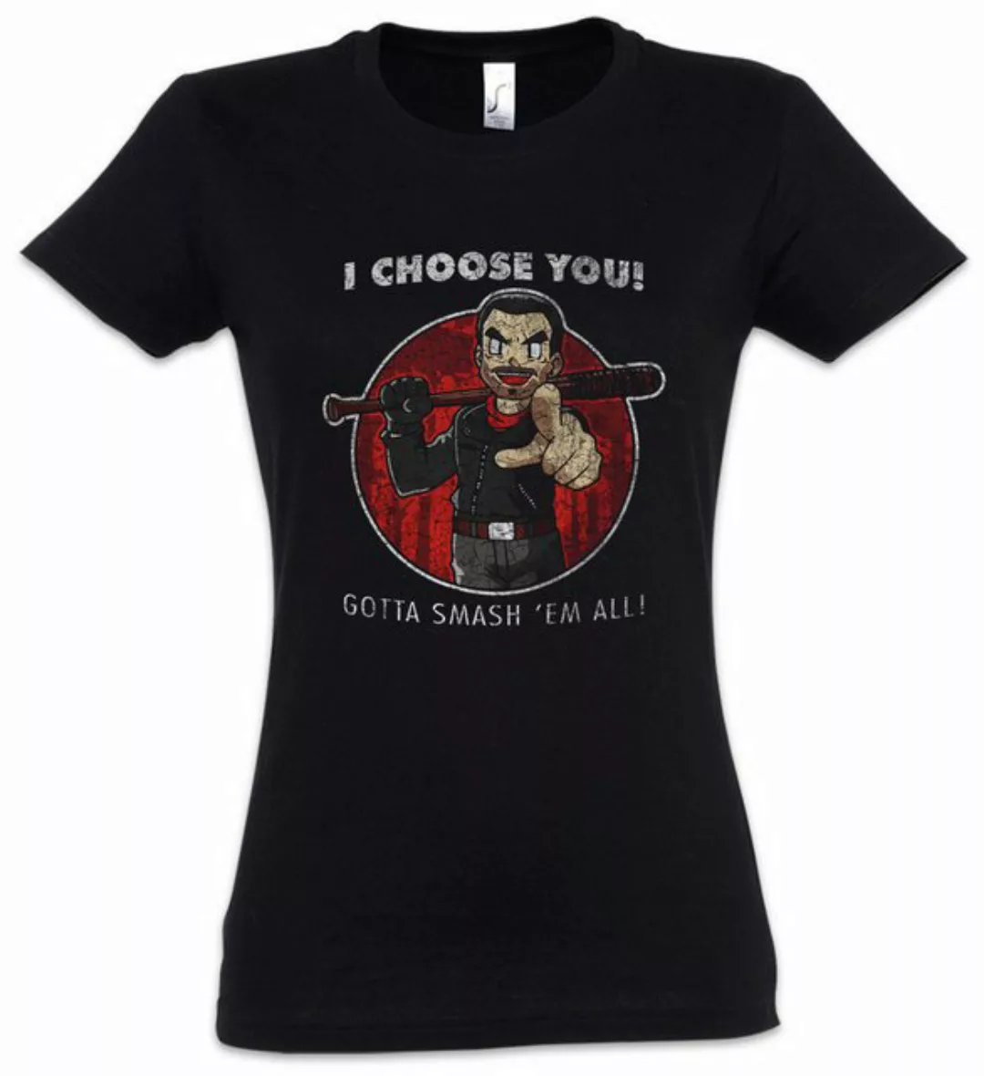 Urban Backwoods Print-Shirt Negan Choose You Damen T-Shirt Walking Zombie W günstig online kaufen