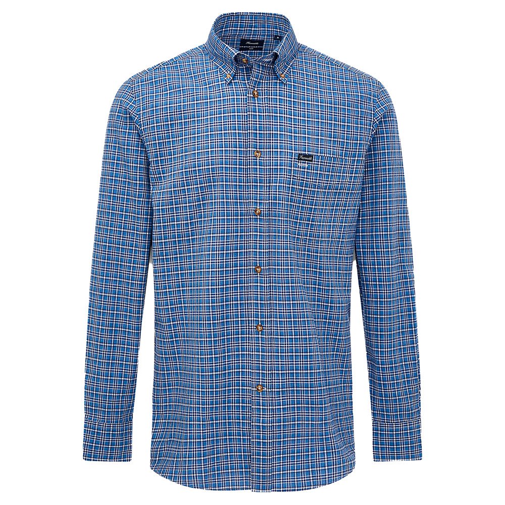 FaÇonnable Sportswear Club Bd Melange Check Shirt 3XL Blue / Navy günstig online kaufen