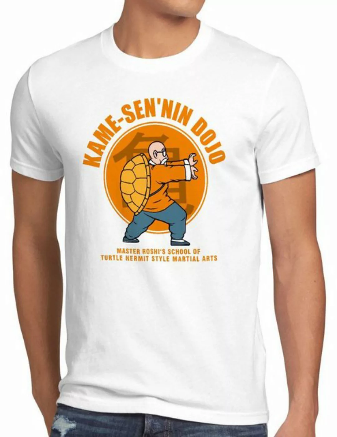 style3 Print-Shirt Herren T-Shirt Roshi Dojo turtle ball z dragon songoku m günstig online kaufen