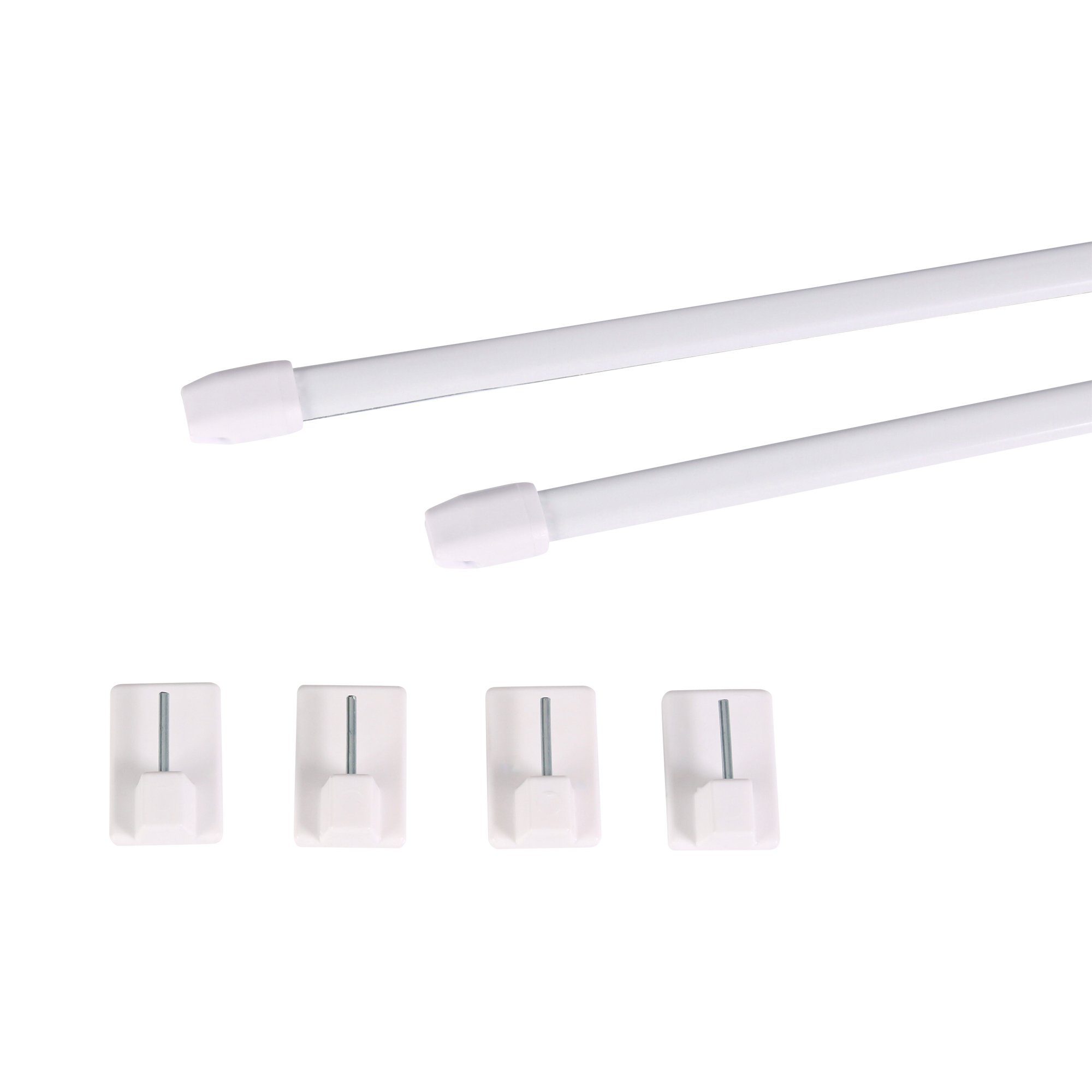 Deco-Raum Vitragenstange mit Klebehaken ausziehbar, ausziehbar, günstig online kaufen