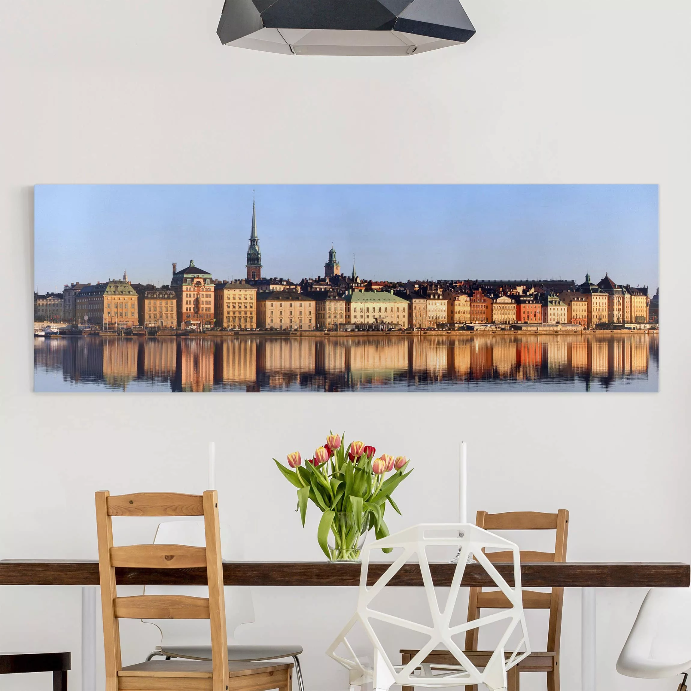 Leinwandbild Architektur & Skyline - Panorama Stockholm Skyline günstig online kaufen