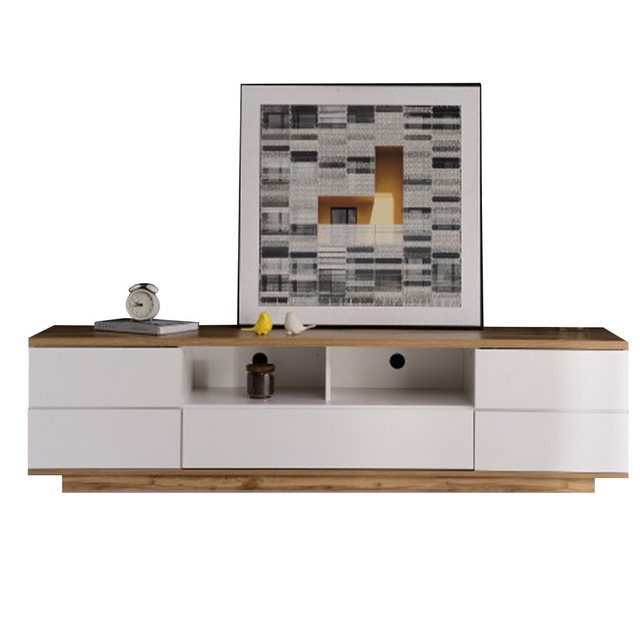 MODFU TV-Schrank Fernsehschrank TV-Lowboard Sideboard Beistellschrank Hochg günstig online kaufen