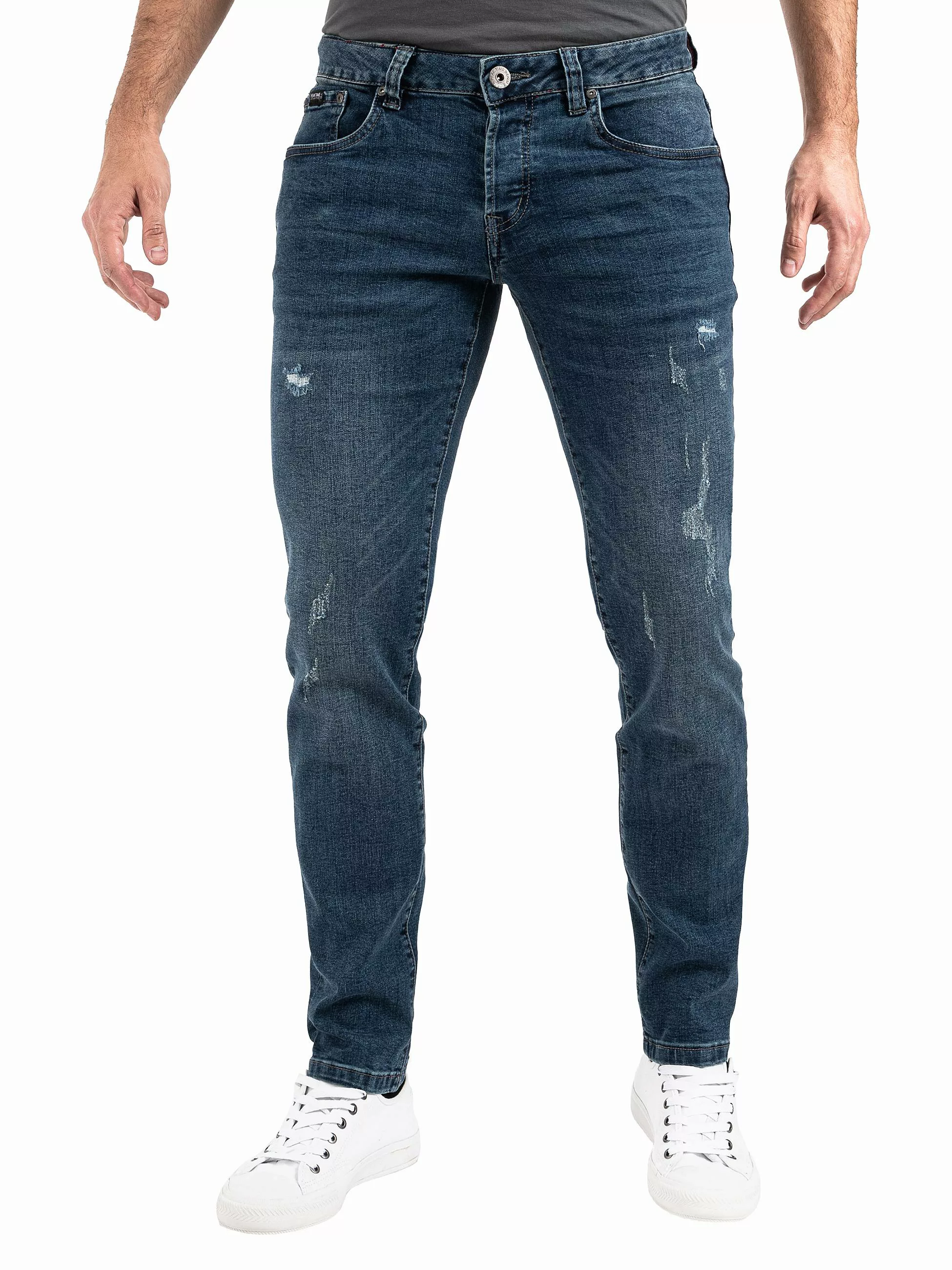 PEAK TIME Slim-fit-Jeans "München", Herren Jeans mit Stretch-Bund und Destr günstig online kaufen