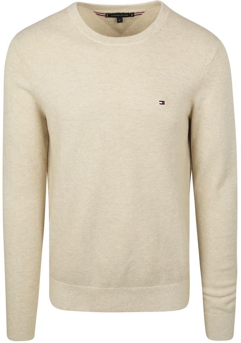 Tommy Hilfiger Structure Pullover Beige - Größe XXL günstig online kaufen