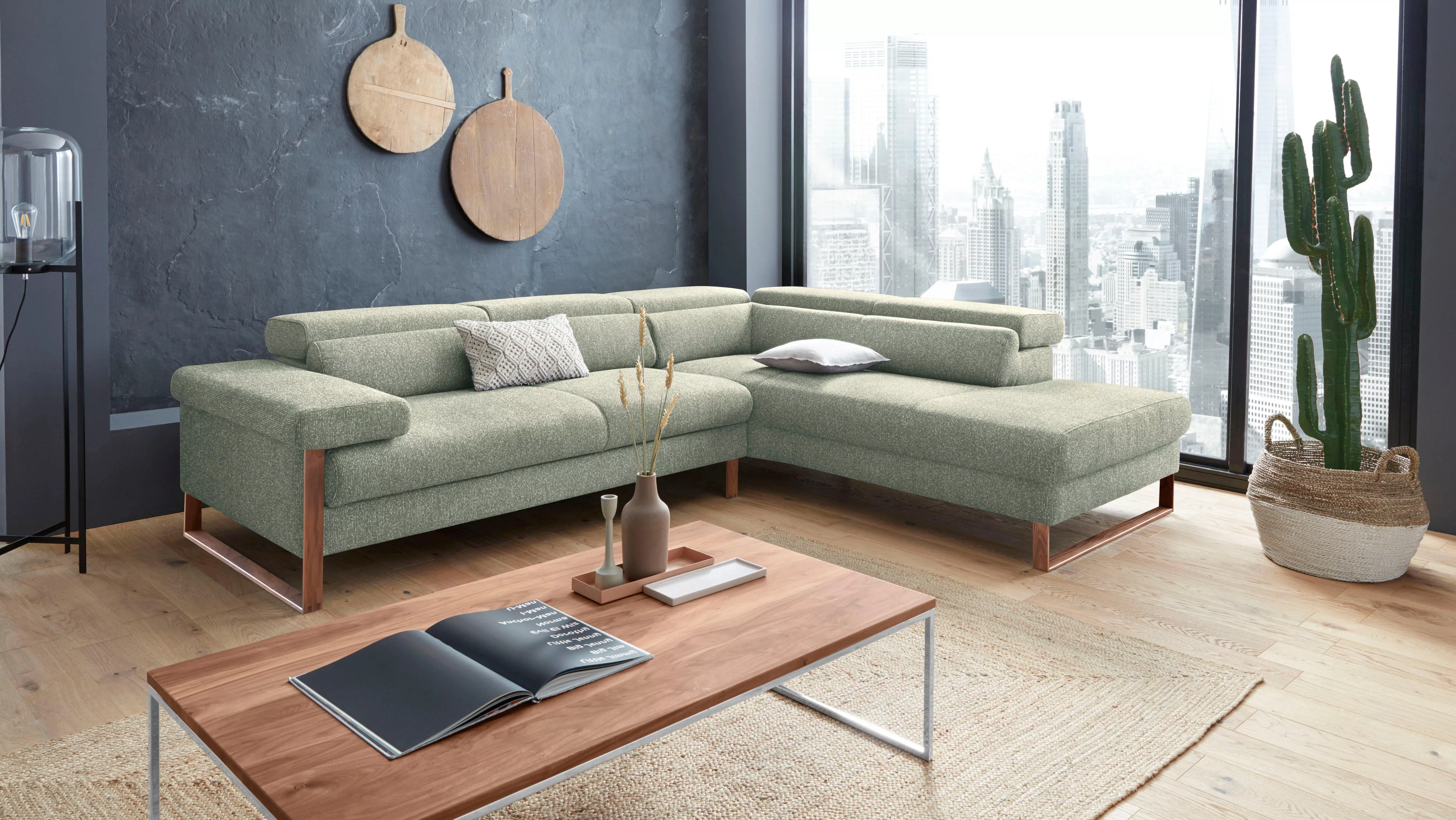 W.SCHILLIG Ecksofa "finn, Designsofa mit tollem Sitzkomfort, bequem, L-Form günstig online kaufen