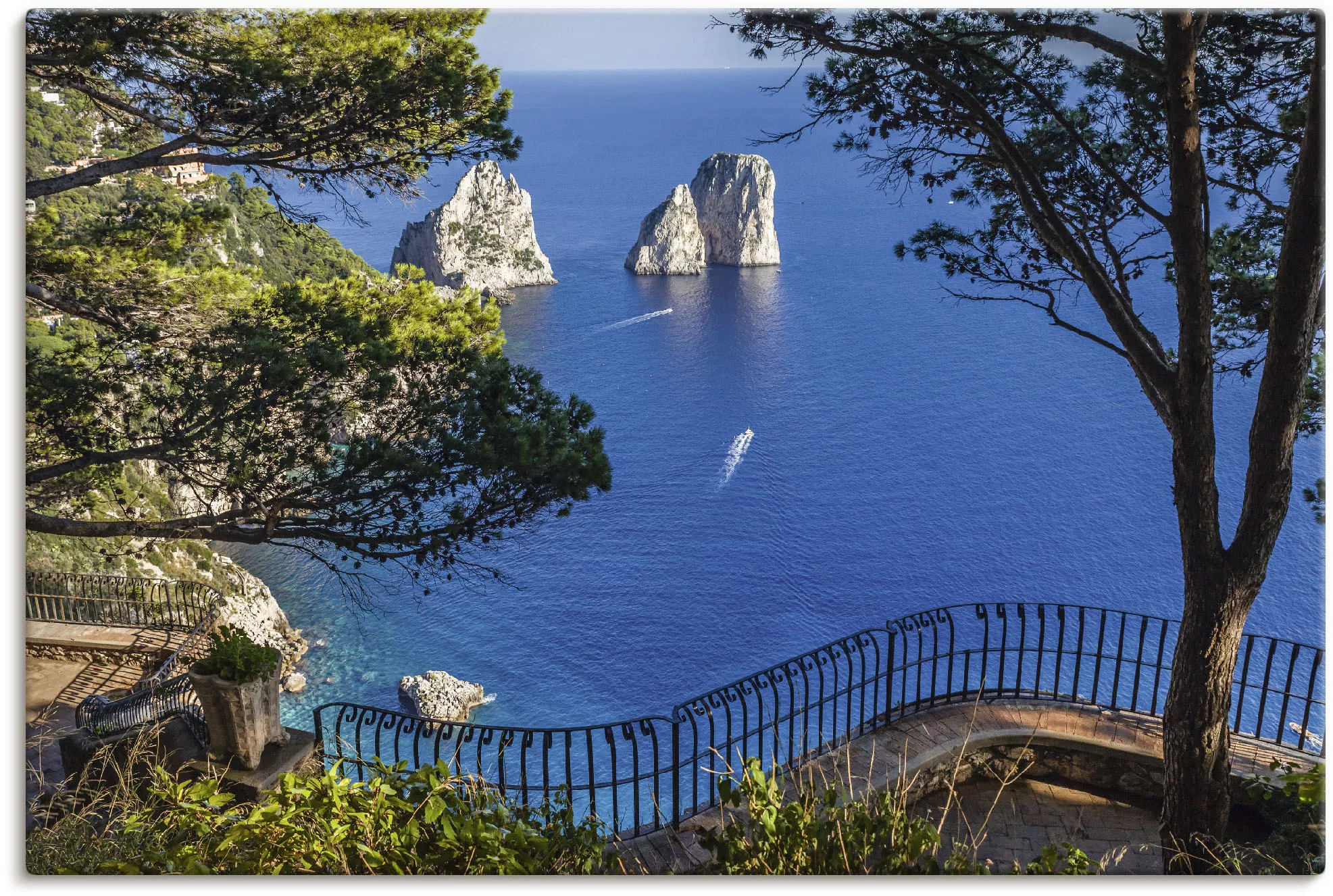 Artland Wandbild "Faraglione-Felsen auf Capri, Italien", Meer Bilder, (1 St günstig online kaufen