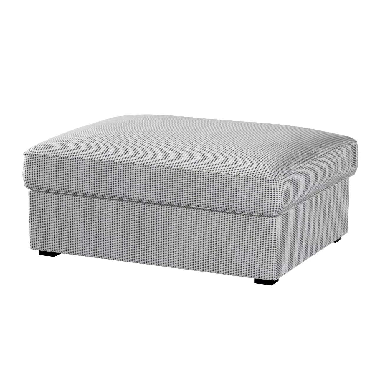 Bezug für Kivik Hocker, schwarz-beige, Bezug für Hocker Kivik, Living II (1 günstig online kaufen