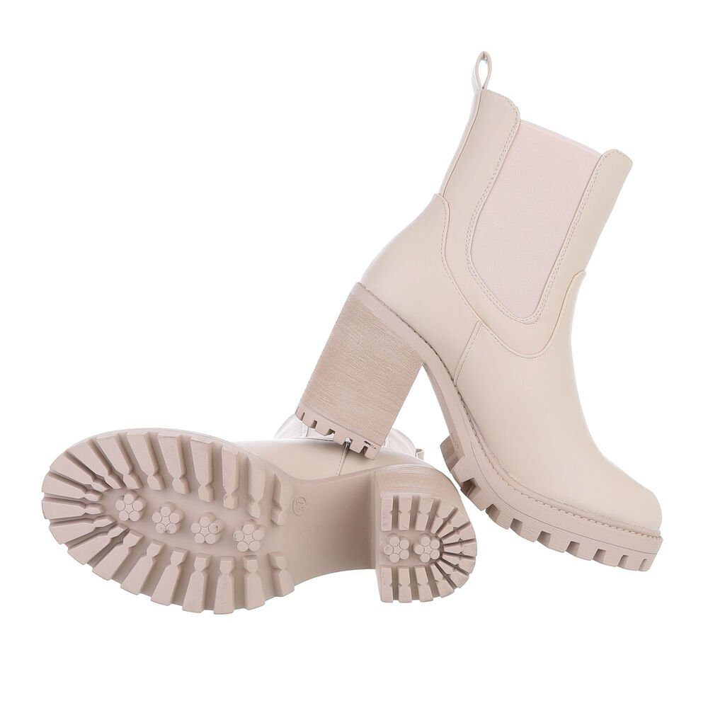 Ital-Design Damen Elegant Plateaustiefelette (84338099) Blockabsatz günstig online kaufen