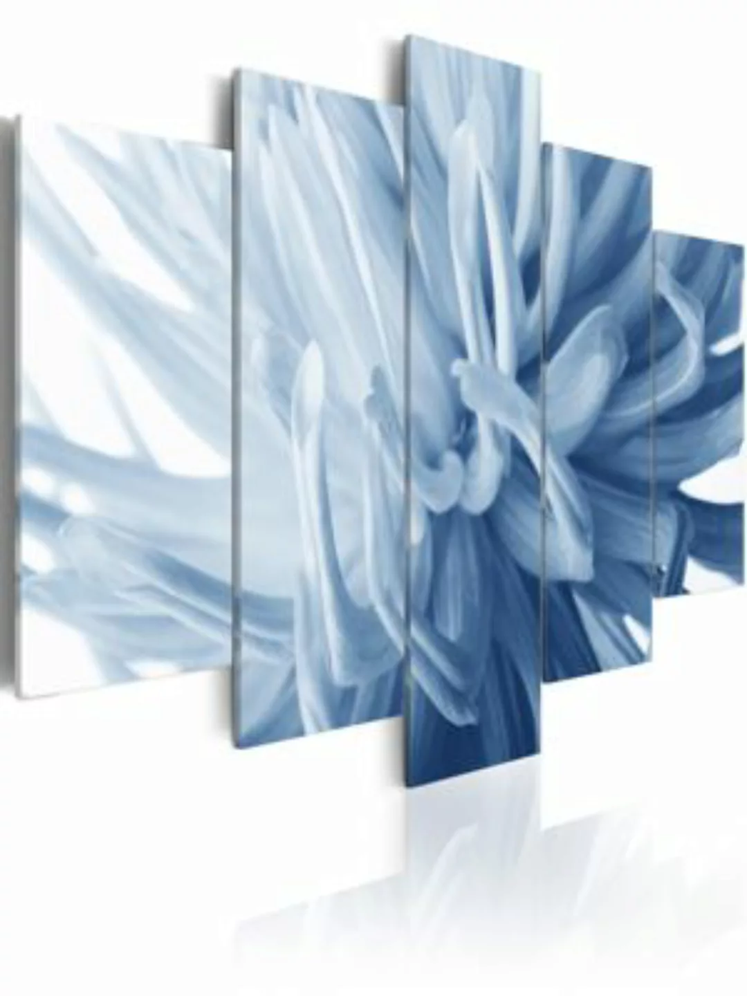 artgeist Wandbild Blaue Dahlie hellblau/weiß Gr. 200 x 100 günstig online kaufen