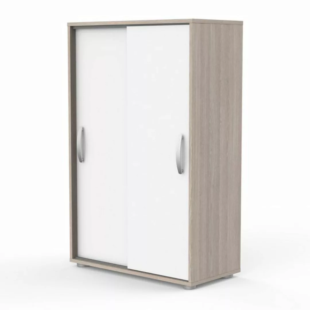 PREISBRECHER Wäscheschrank NANO in Shannon Eiche - 68x105,6x32,9cm (BxHxT) günstig online kaufen