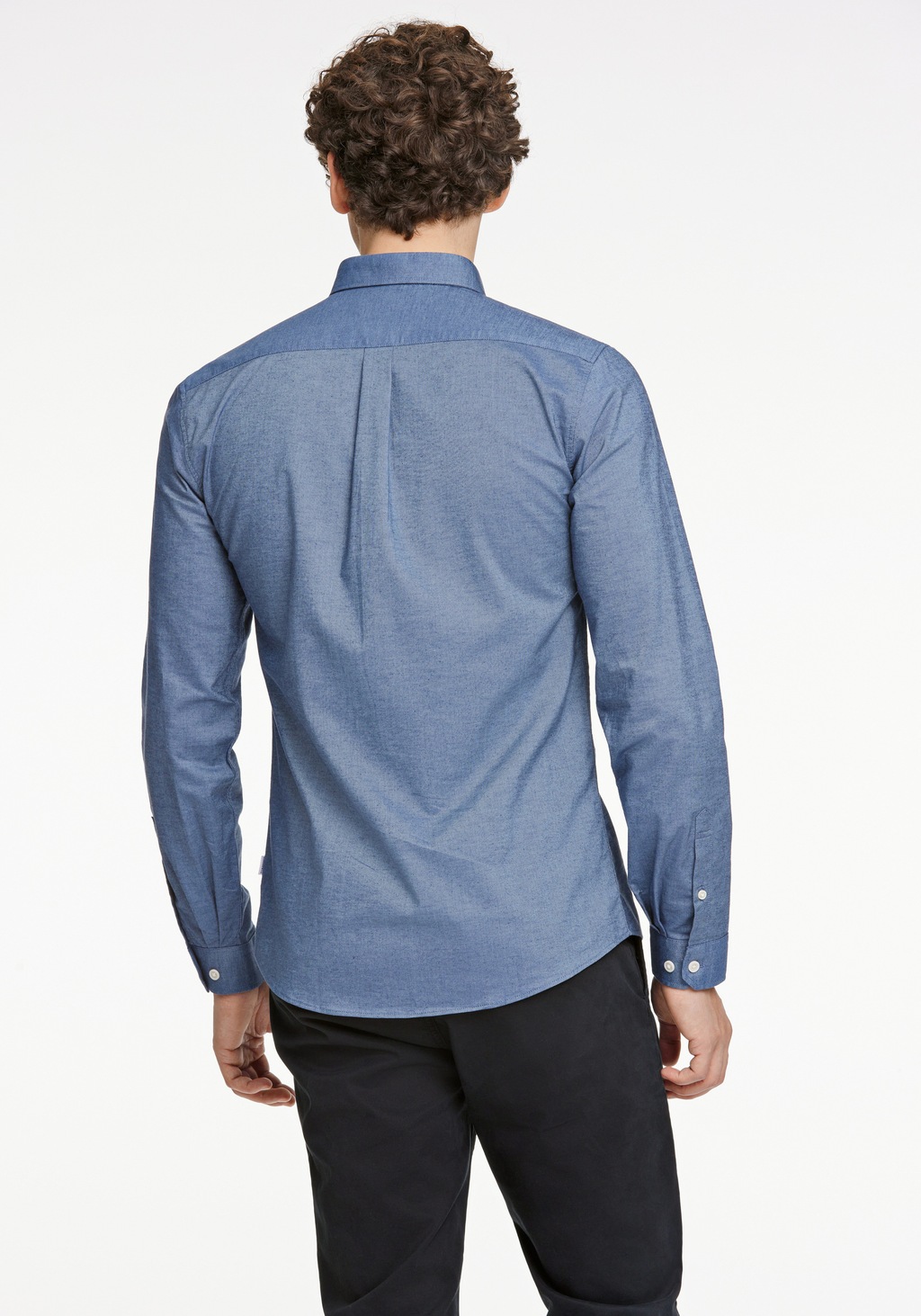 LINDBERGH Langarmhemd, mit Button-Down-Kragen günstig online kaufen
