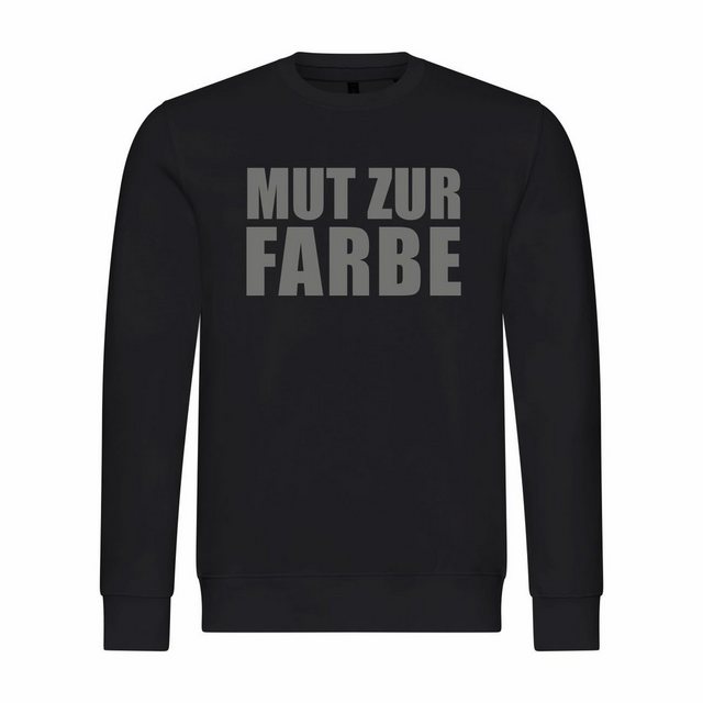 deinshirt Rundhalspullover Herren Sweatshirt Mut zur Farbe Mit Print Motiv, günstig online kaufen