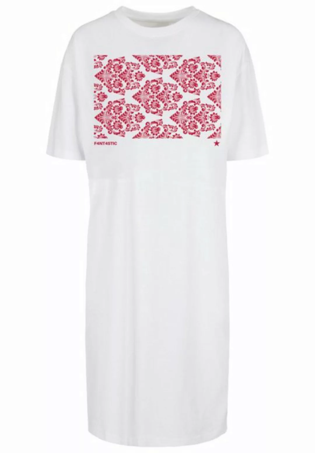 F4NT4STIC Shirtkleid "Muster Blumen Rot", Print günstig online kaufen