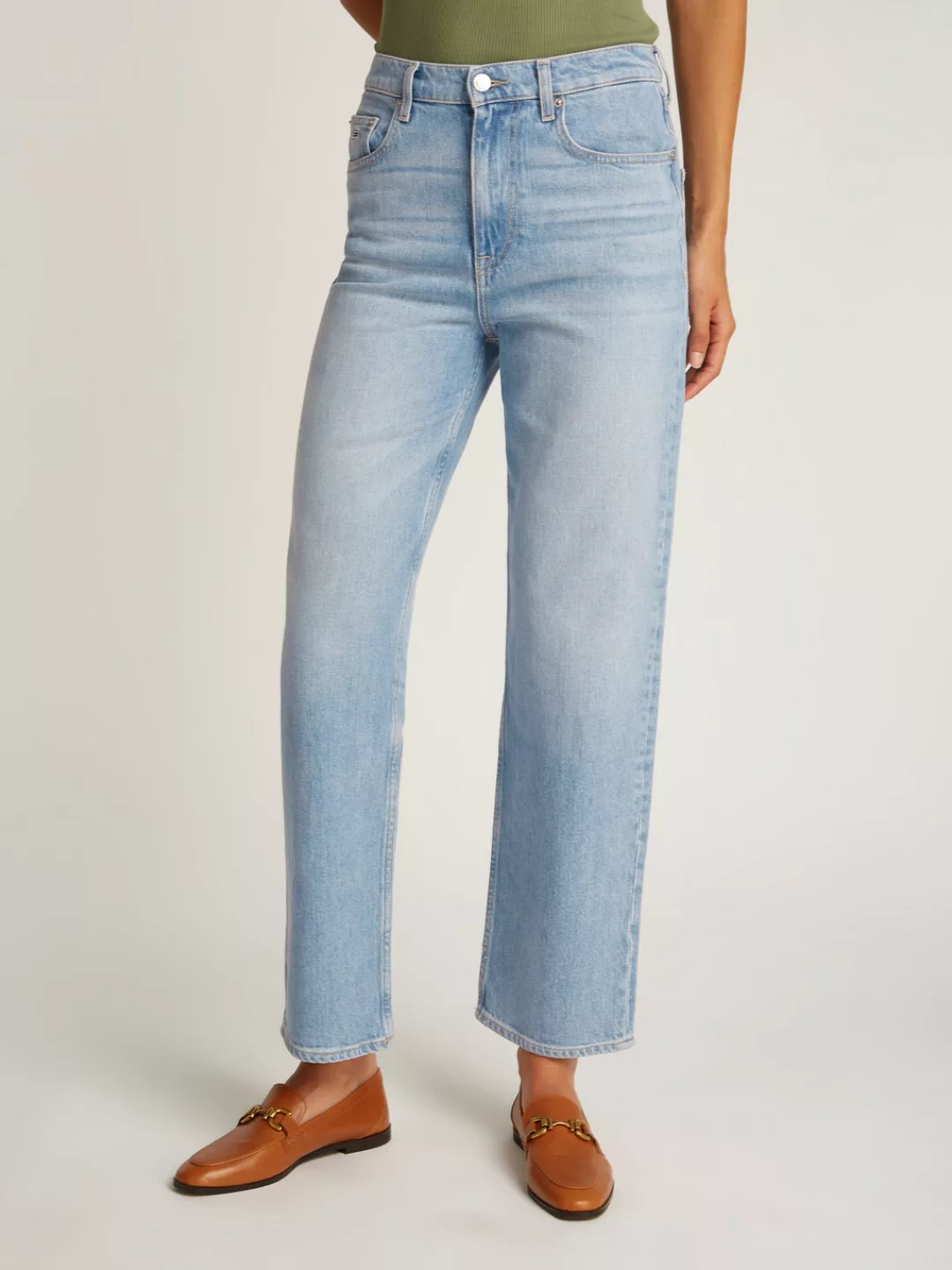 Tommy Jeans Straight-Jeans "Layla High Rise Slim Straight", in Knöchellänge günstig online kaufen