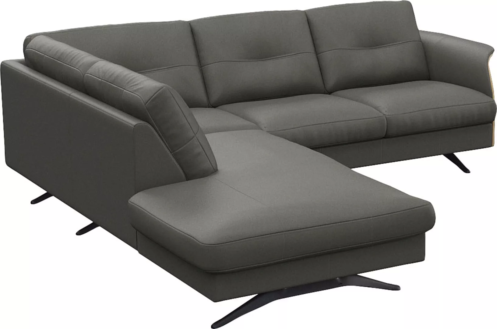 FLEXLUX Ecksofa "Glow, super bequem durch hochwertigem Sitzaufbau mit Feder günstig online kaufen