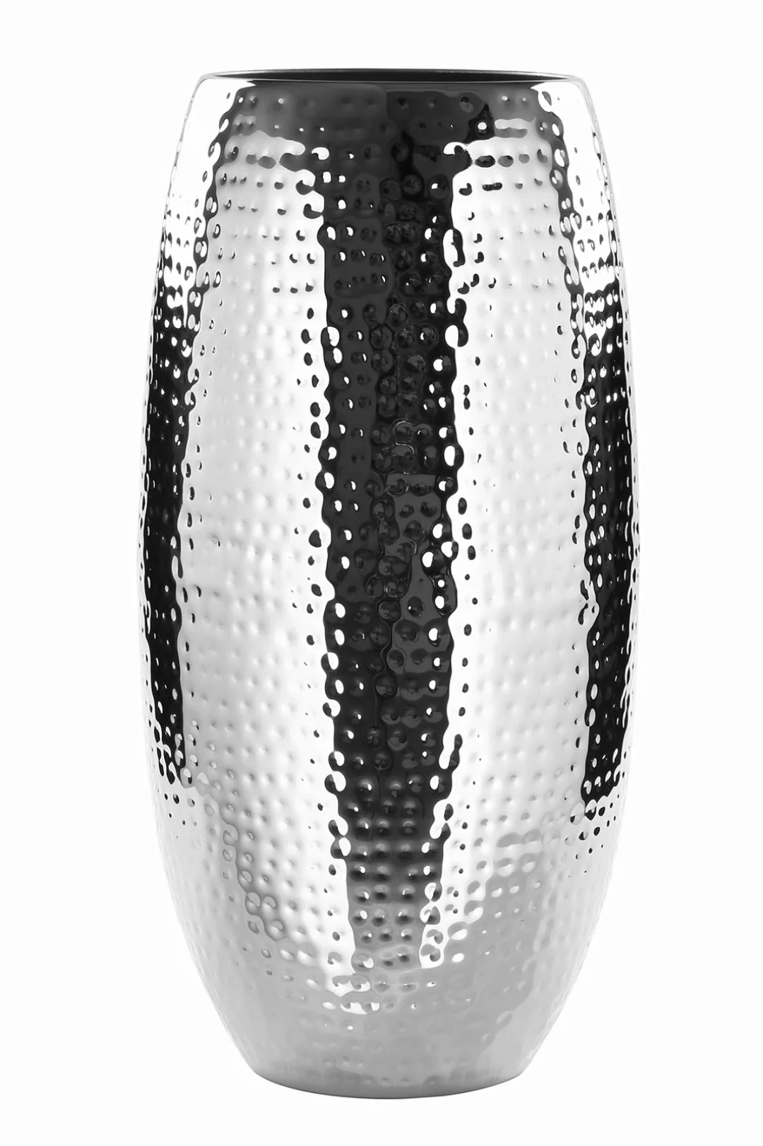 AFRICA hohe Vase silber-gehämmert Ø 21 cm, Höhe 40 cm günstig online kaufen