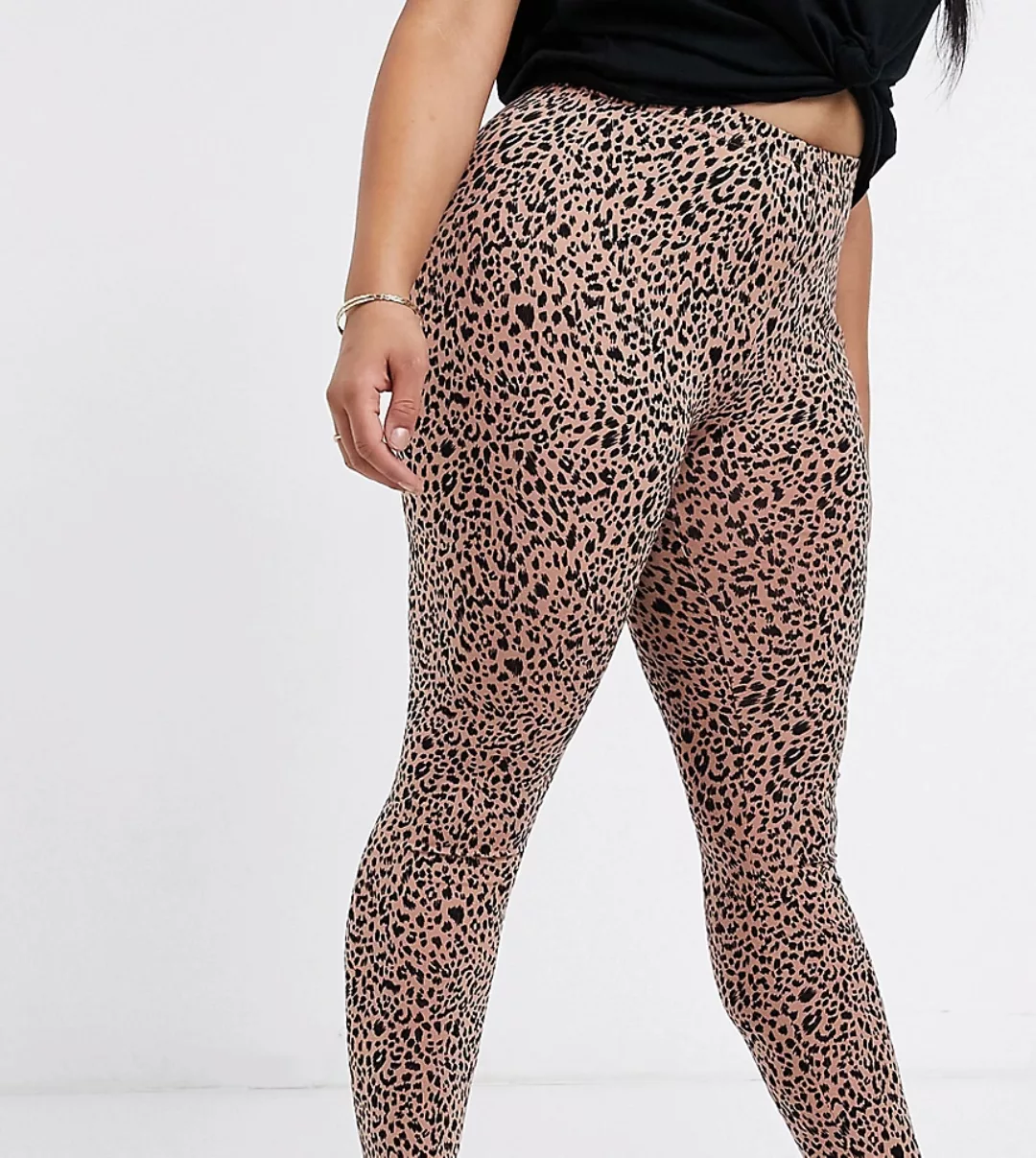 Vero Moda Curve – Leggings mit Leopardenprint-Mehrfarbig günstig online kaufen