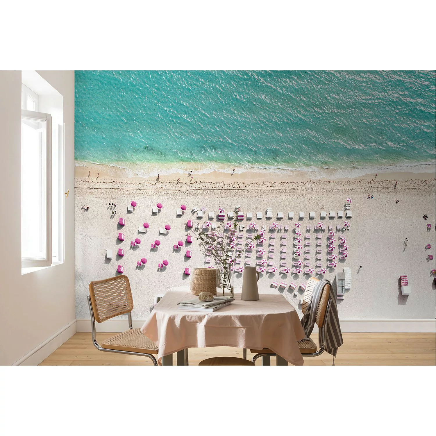 Komar Vliestapete »Pink Umbrella«, 400x250 cm (Breite x Höhe), Vliestapete, günstig online kaufen