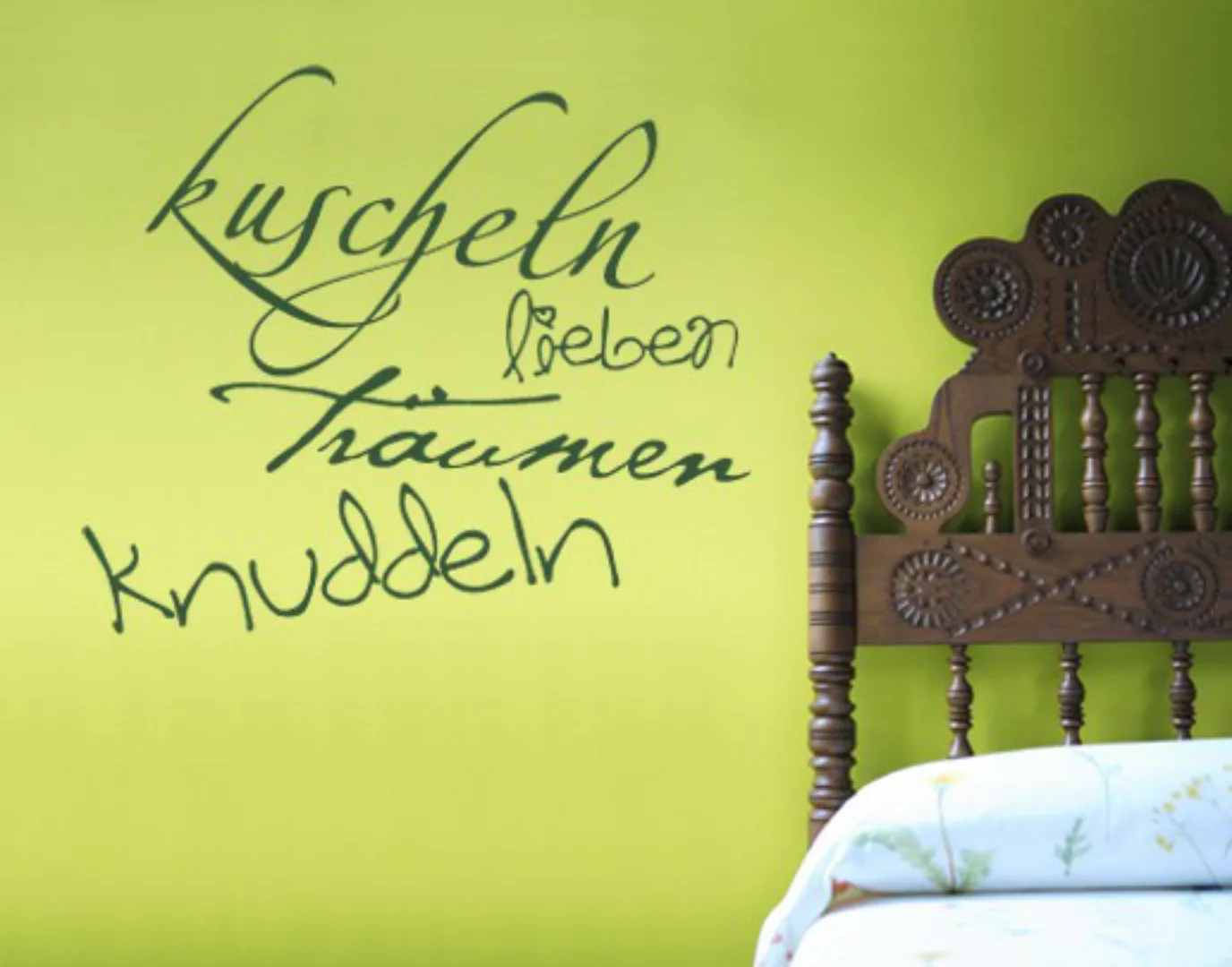 Wandtattoo Spruch No.UL364 Kuscheln&more günstig online kaufen