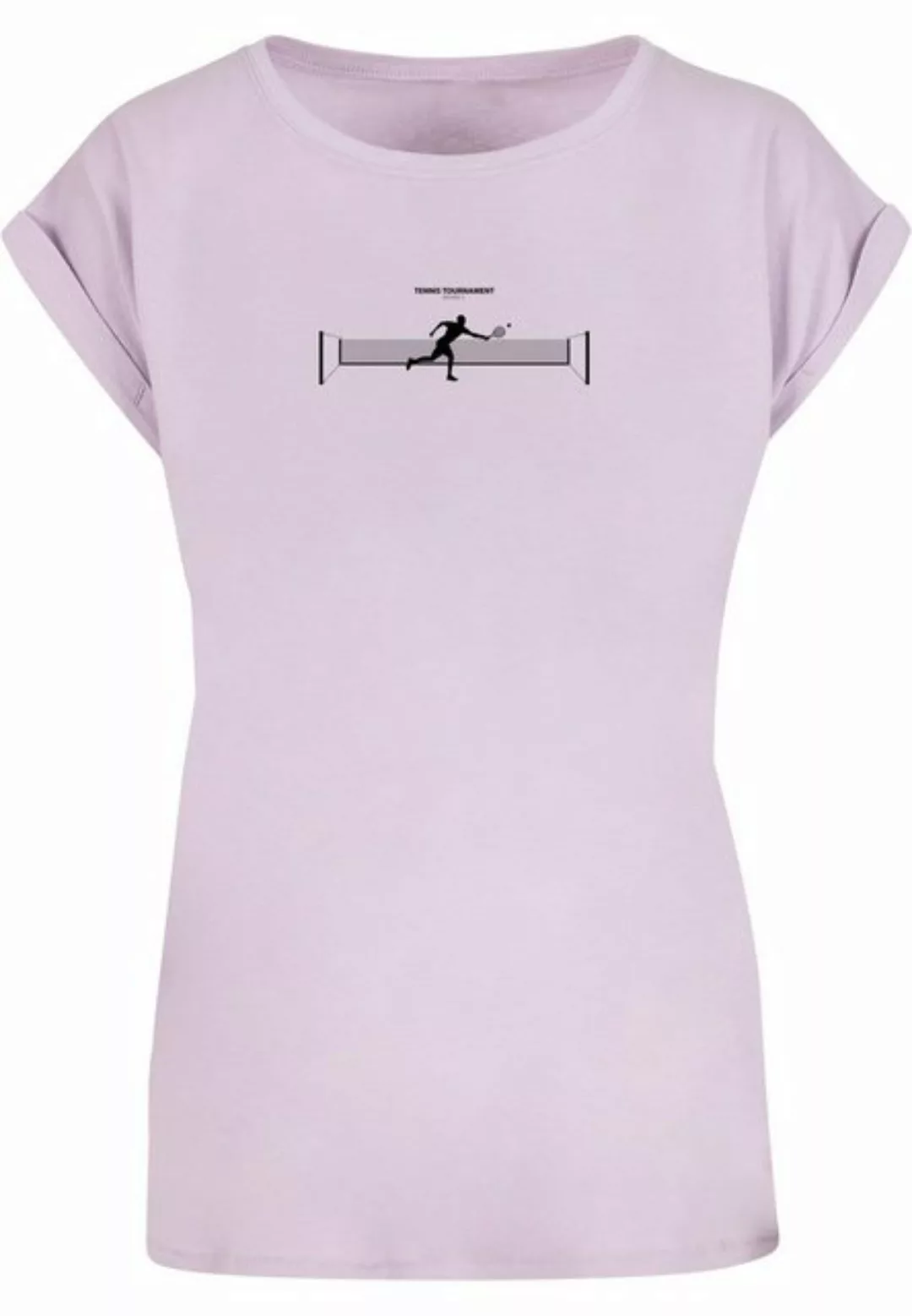 Merchcode T-Shirt Merchcode Damen Ladies Tennis Round 1 Extended Shoulder T günstig online kaufen