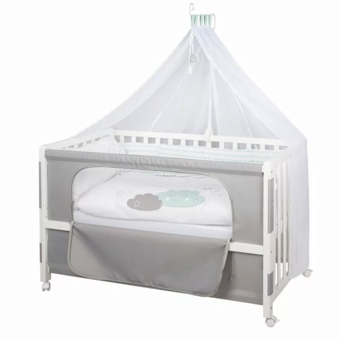 roba® Babybett »Room Bed - Dekor Happy Cloud«, als Beistell-, Kinder- und J günstig online kaufen