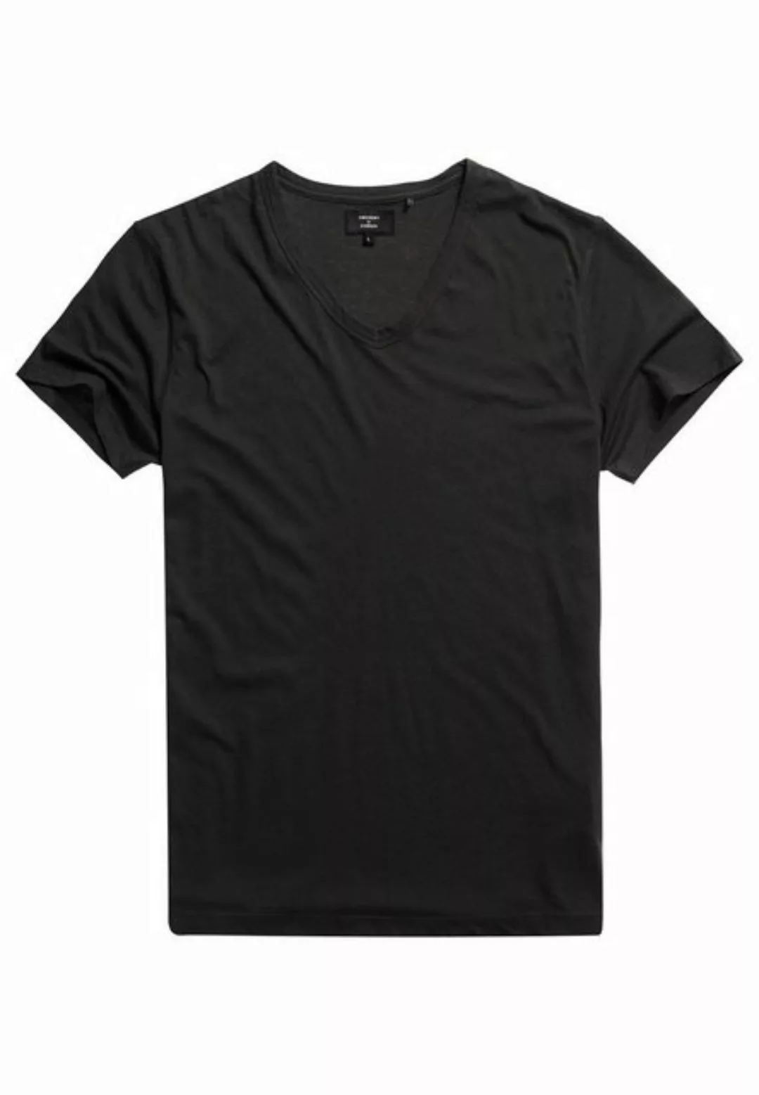 Superdry T-Shirt Superdry Herren T-Shirt LIGHTWEIGHT ESSENTIAL V NECK Dark günstig online kaufen