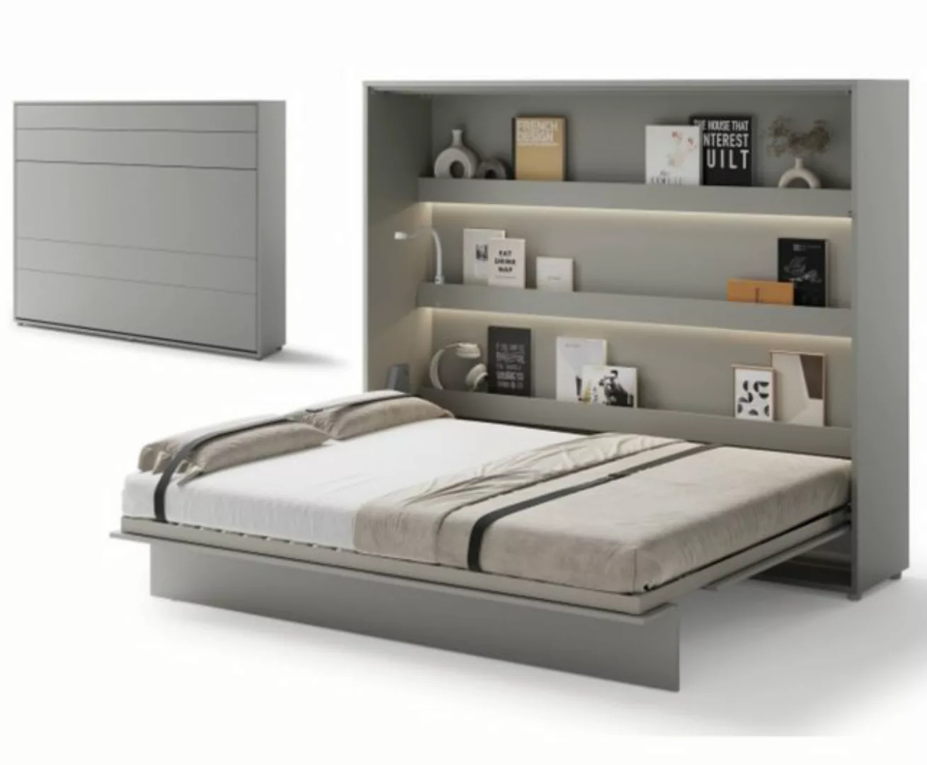 yourhouse24 Schrankbett Bed Concept BC-14 160x200 Wandklappbett Horizontal günstig online kaufen